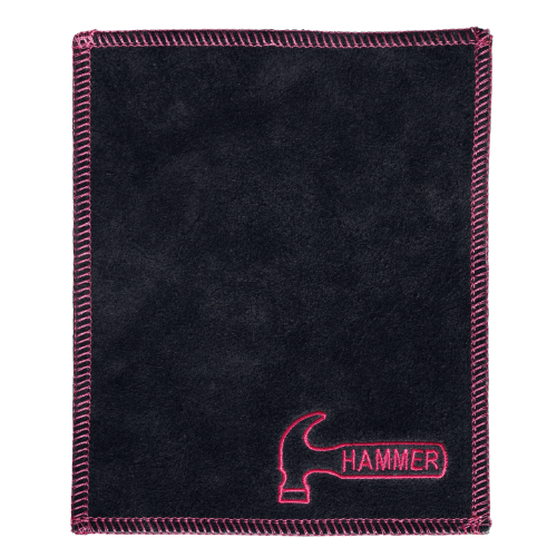 Premium Hammer Black & Pink Shammy Pad – Microfiber Car Detailing Cloth for Streak-Free Shine – Perfect for Cars, Motorcycles, and Windows