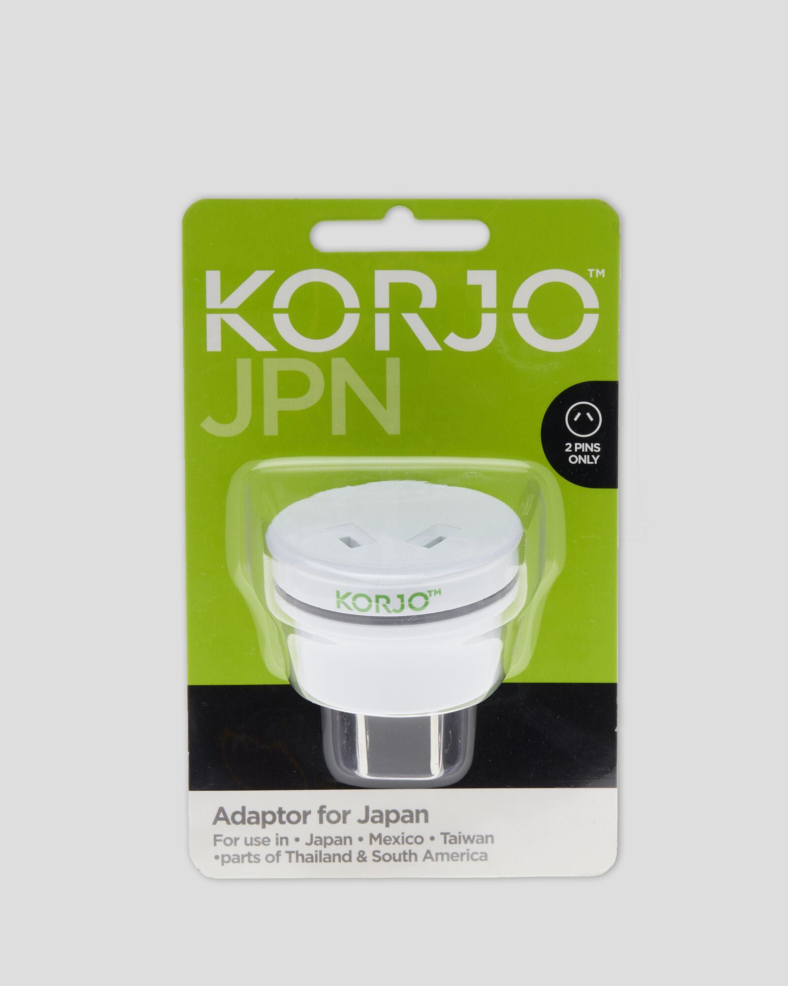 Universal Travel Adapter Plug for Japan - White | Worldwide Charging Compatible | Perfect for Business Trips, Vacations & International Travel