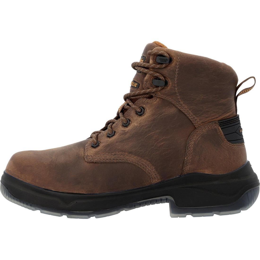 FLXpoint ULTRA Waterproof Steel Toe Work Boots for Men - Slip Resistant & Comfortable Safety Shoes for Construction, Hiking & Outdoor Work