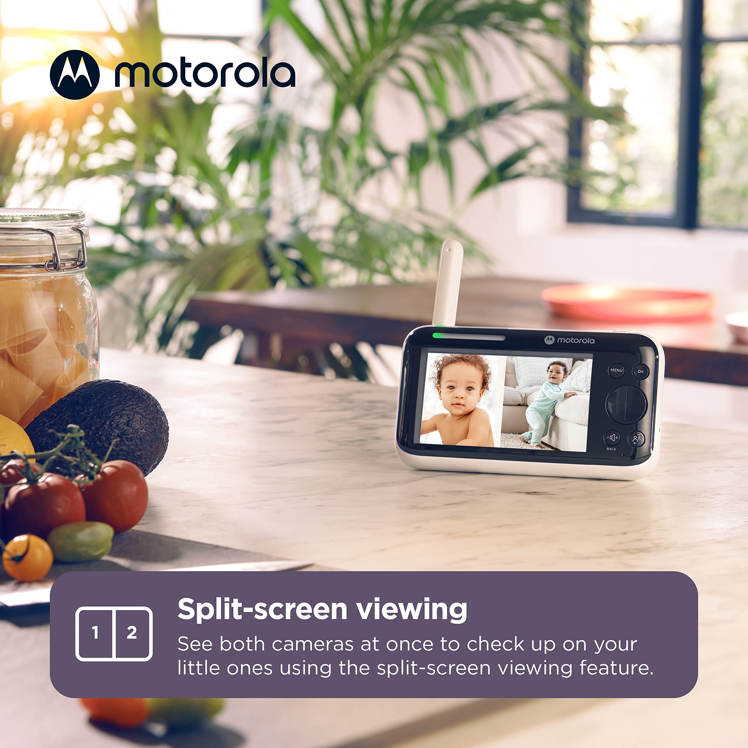 Motorola PIP1510 WiFi Video Baby Monitor with HD Camera, Night Vision & Two-Way Audio - Perfect for Nursery, Toddler Room & Travel Use