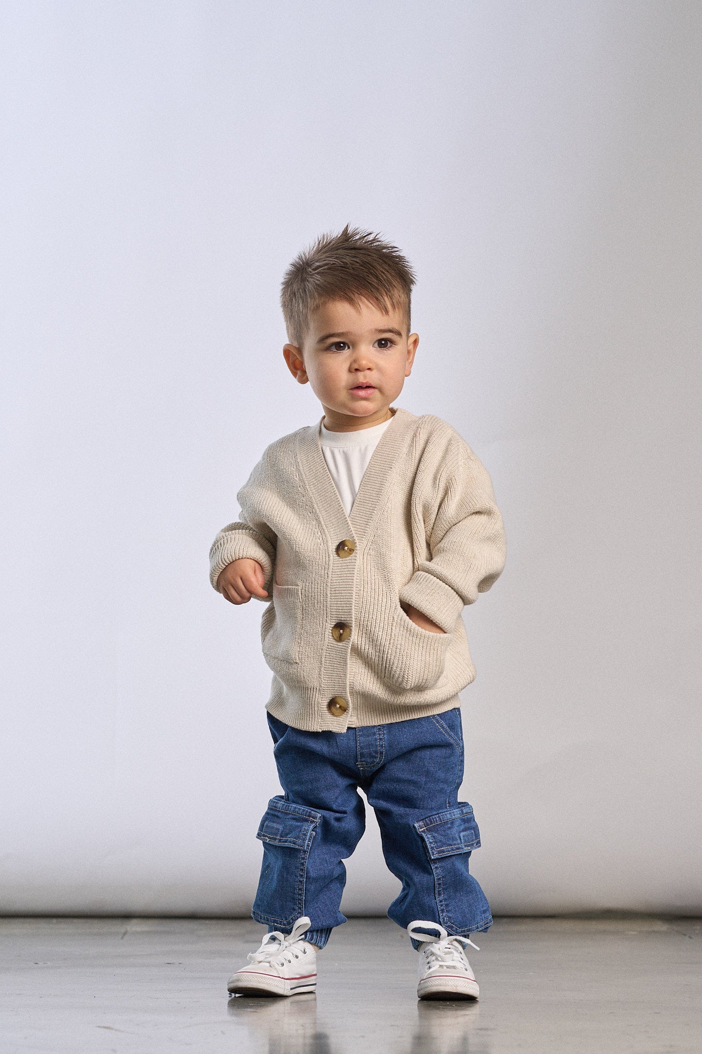 Cozy Oatmeal Knit Cardigan for Women - Soft & Warm Long Sleeve Open Front Sweater - Perfect for Fall, Winter & Layering Outfits