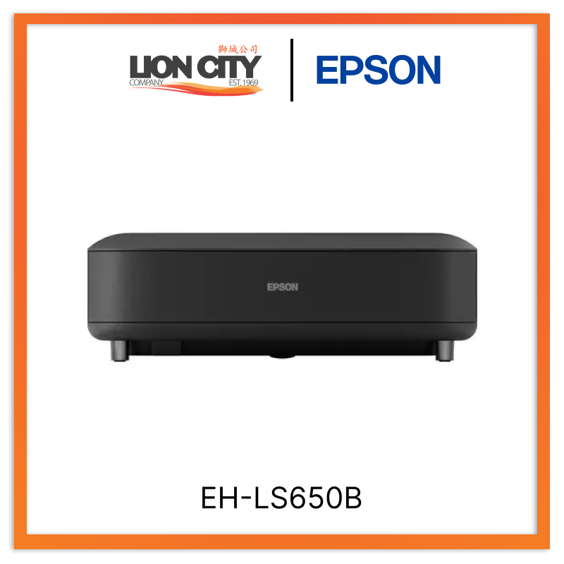 Epson EpiqVision Ultra EH-LS650B 4K PRO-UHD Laser Projection TV - Home Theater Projector for Movies, Gaming & Sports | 120