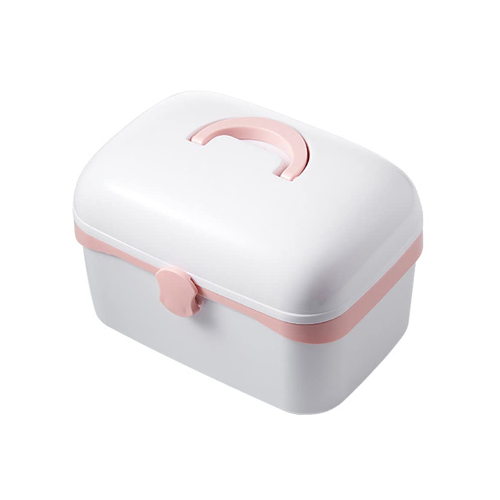 EXCEART Lockable Medical First Aid Kit - Portable Emergency Storage Box for Medicine & Supplies Organizer | Ideal for Home, Travel & Outdoor Safety