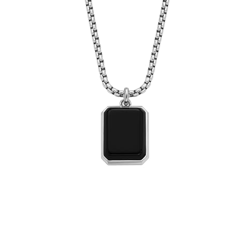 Silver/Black Agate Pendant