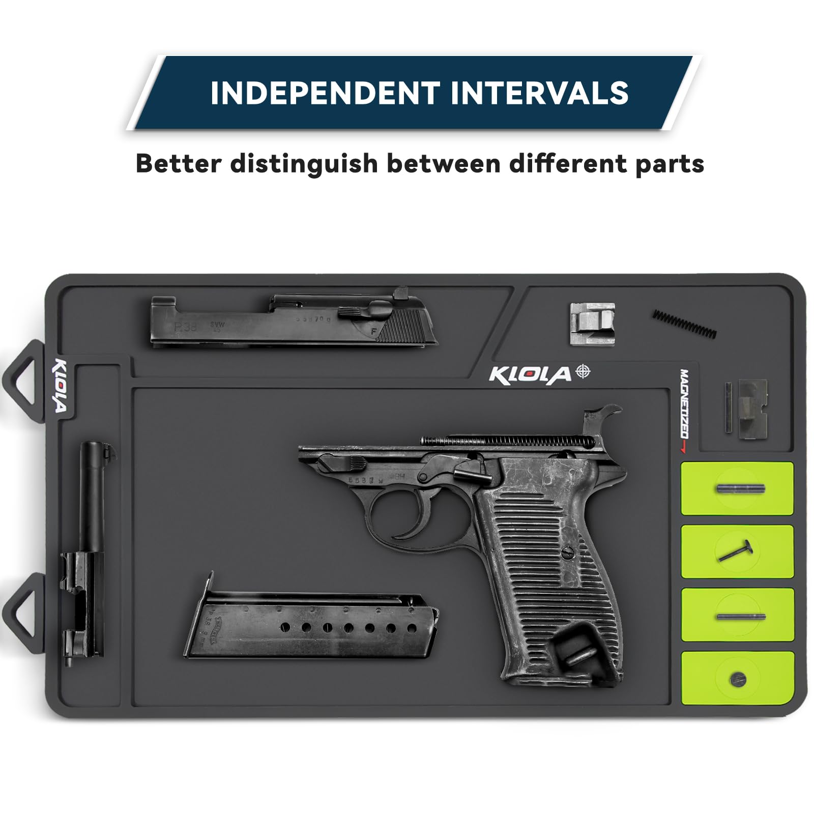 Premium Gun Cleaning Mat - Non-Slip Thick Rubber Pistol & Rifle Maintenance Pad for Handguns, Shotguns, Firearms | Perfect for Home Gun Care, Range Sessions & Firearm Maintenance