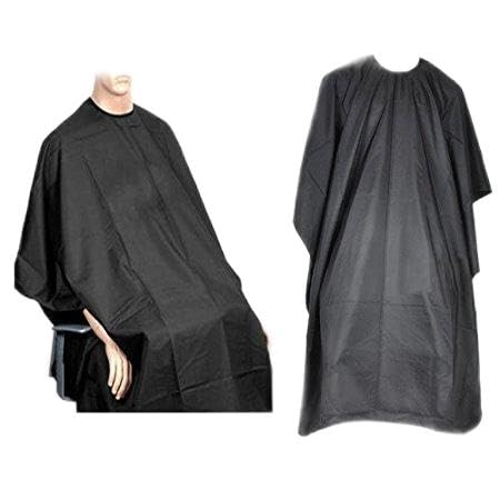 Professional Black Barber Hair Cutting Sheet Apron - Salon Hairdressing Accessories for Stylists (Pack of 1) | Waterproof & Easy Clean for Haircuts, Shaving & Styling