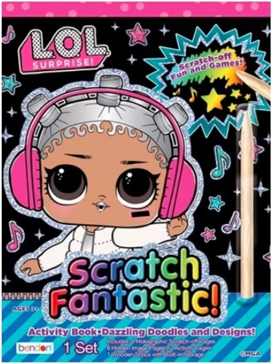 Disney Frozen Scratch Art for Kids - 3 Books with Stickers for Creative Play