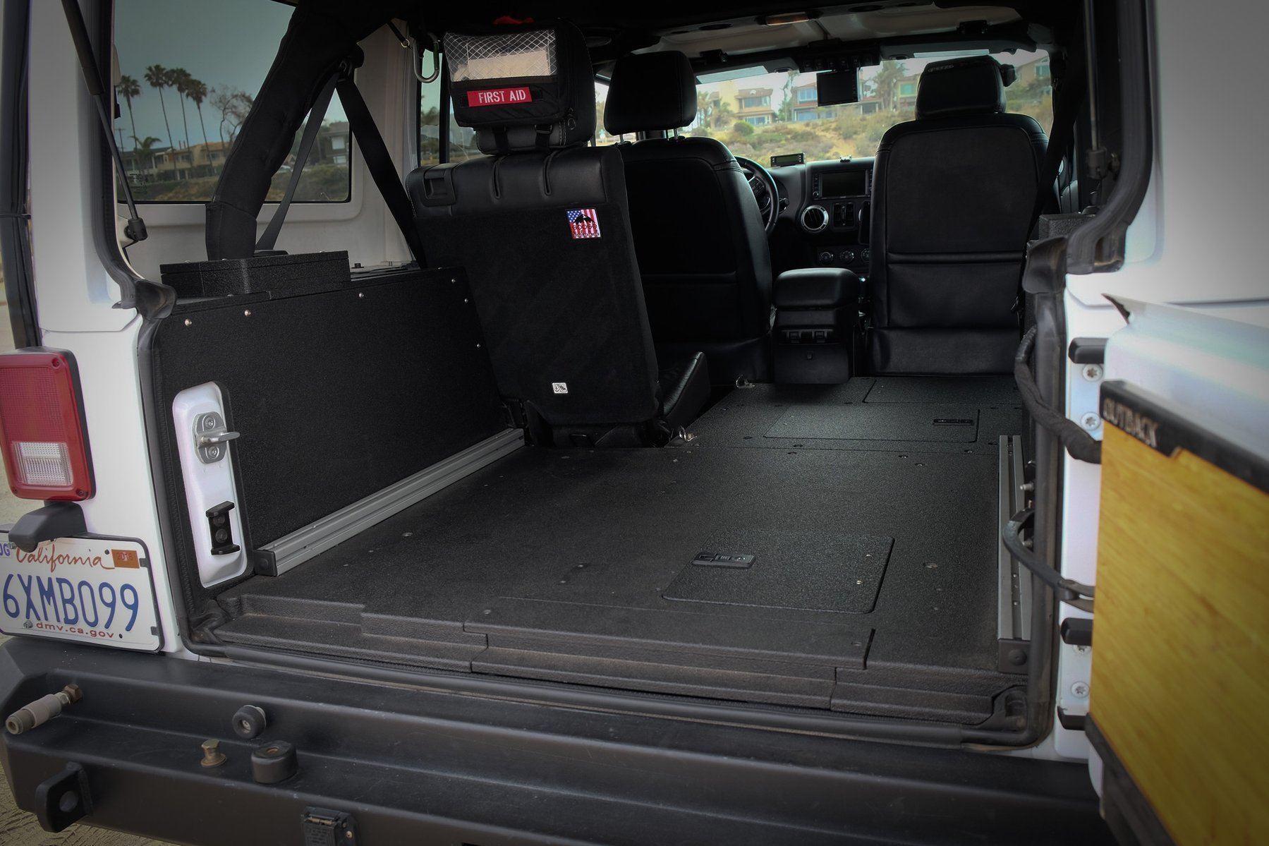 2007-2018 Jeep Wrangler JKU Sleeping Platform - Heavy Duty Rear Cargo Bed for Camping & Overlanding Adventures