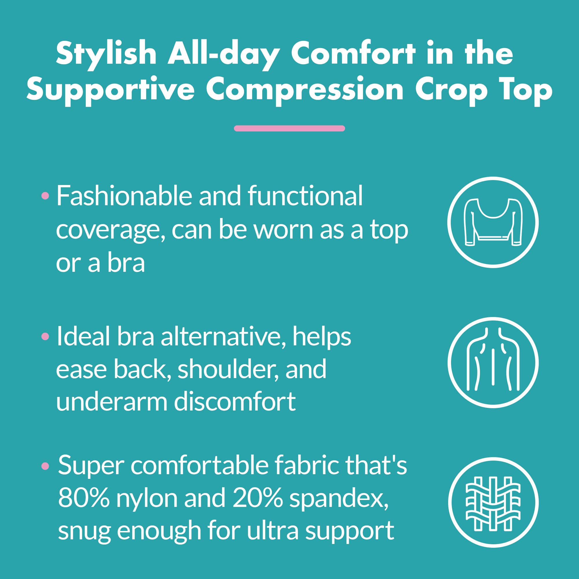 785 High-Performance Compression Crop Top with Built-In Pockets - Multi-Zone Support for Chip Pads & Swell Spots - Perfect for Equestrian Riding, Workouts & Active Recovery