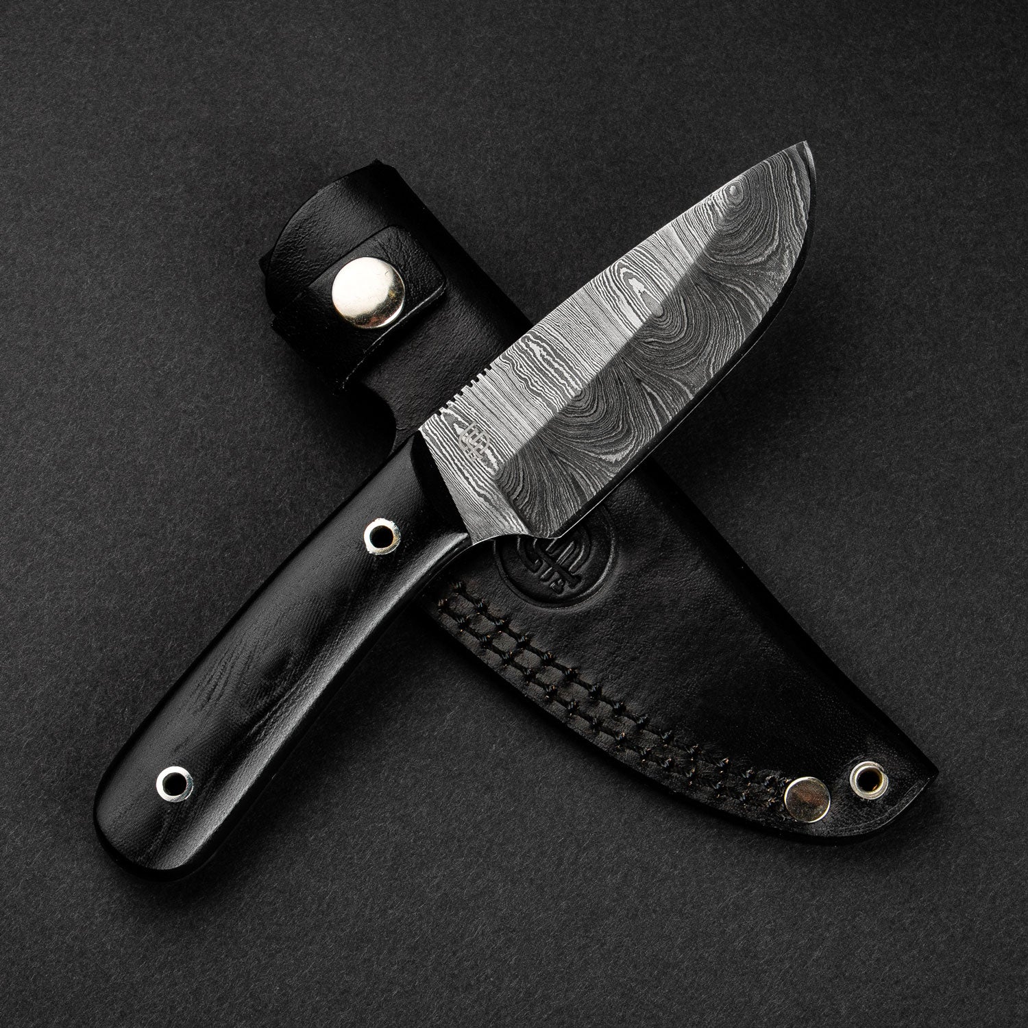 EDC Fixed Blade Knife - High Carbon Damascus Steel, Razor Sharp, Durable Outdoor Survival Tool for Camping, Hunting & Bushcraft