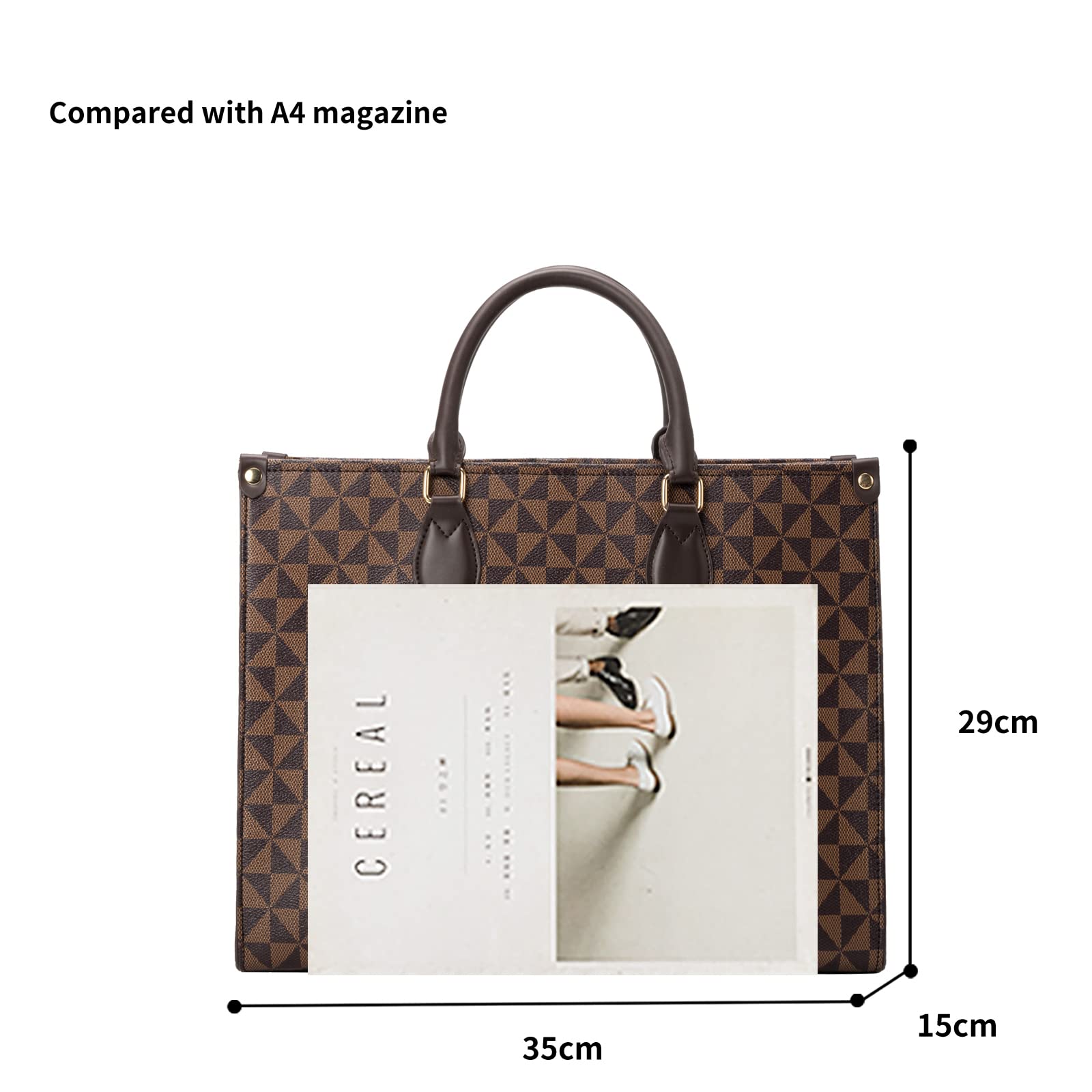 Stylish Large Tote Handbags for Women - Designer Leather Shoulder Bags & Top Handle Satchel Purses | Perfect for Work, Travel & Everyday Use