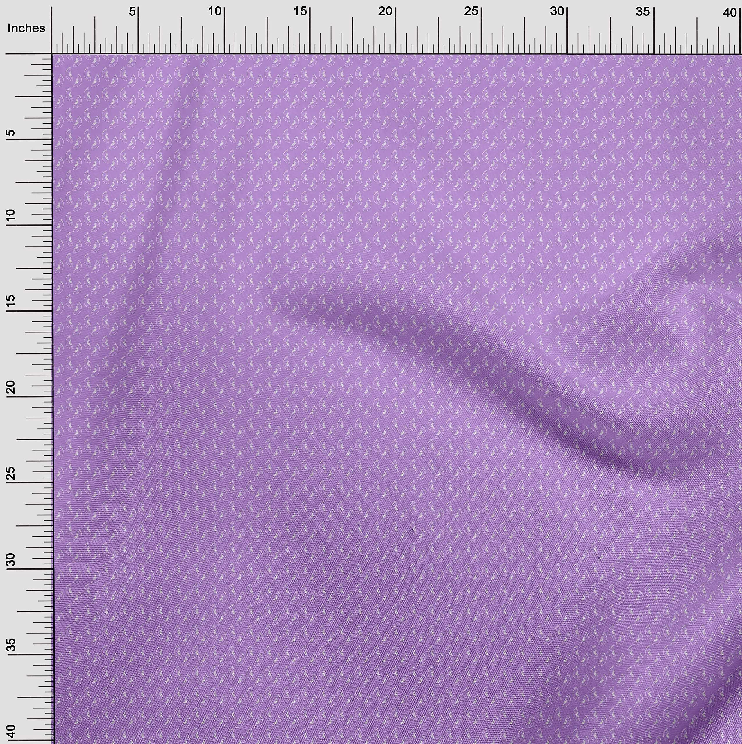 Velvet Purple Fabric by The Yard - 58 Inch Wide Printed DIY Sewing Material for Clothing, Crafts & Home Decor | Soft & Durable Papaya Sewing Supplies