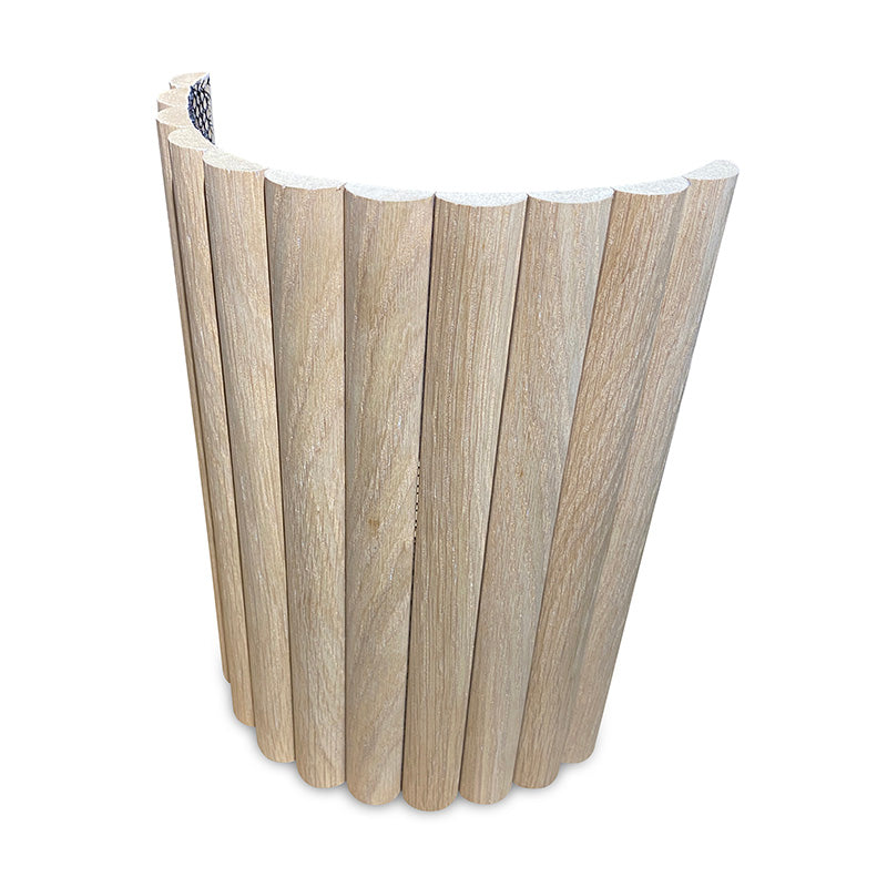 Premium HALO 180cm Reception Desk - Solid Oak & White Finish - Perfect for Office, Hotel, and Corporate Lobby Reception Areas