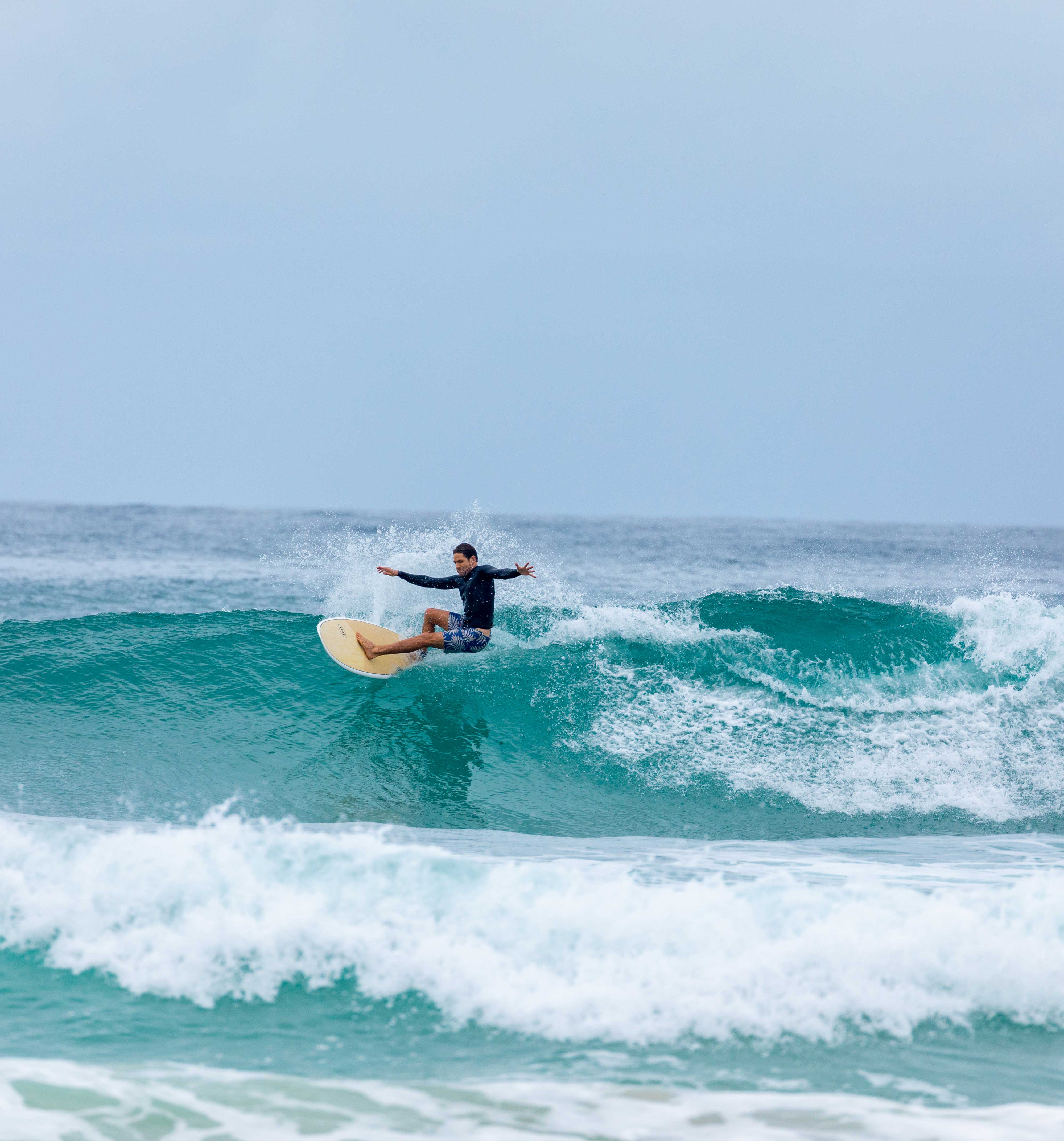 Premium Flying Fish Funboard with Bamboo Deck - Perfect for Beginners & Surf Enthusiasts | Ideal for Beach, Wave Riding & Outdoor Water Sports