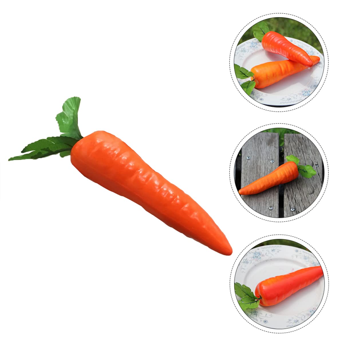 12pcs Artificial Carrot Decorations - Fake Foam Carrots for Easter Bunny Display, Home Decor, Landscape Filler & Photo Props - Perfect for Easter Party, Spring Centerpieces, and Farmhouse Themed Decor