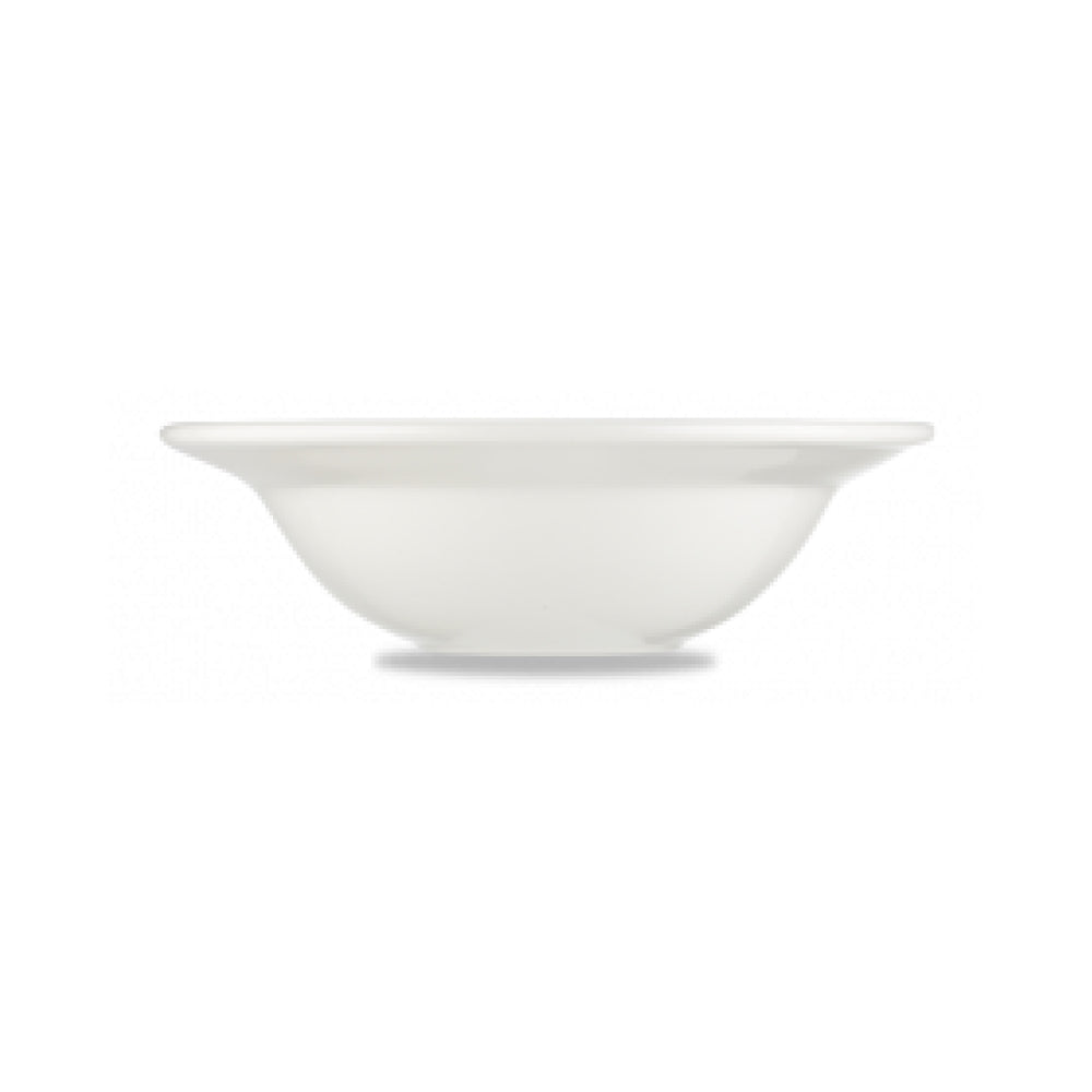 Churchill 7.7 Oz. Alchemy White Round Soup Bowl - Set of 12 - Premium Porcelain Dinnerware for Restaurants, Cafes & Home Use - Elegant Soup & Cereal Serving Bowls