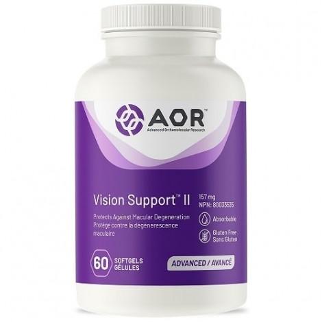 AOR Vision Support II - 60 Softgels for Eye Health & Vision Care - Supports Macular Health & Visual Acuity - Perfect for Daily Eye Care & Screen Time Protection
