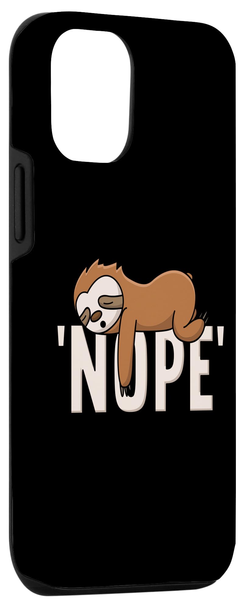 Funny Cute Sleepy Sloth iPhone 12/12 Pro Case - Durable Protective Cover for Women, Men & Kids - Perfect for Everyday Use, Travel & Gifts
