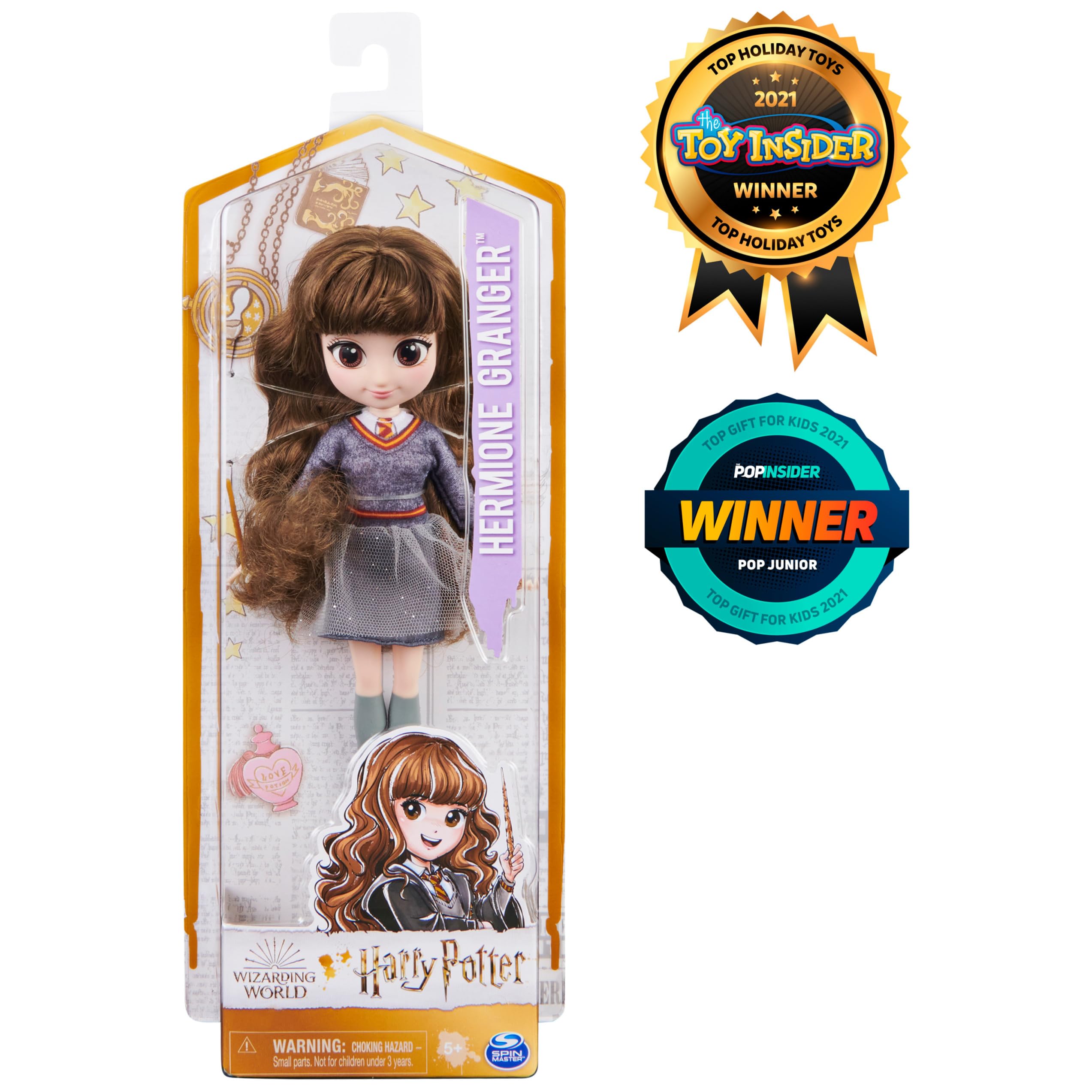 Harry Potter Hermione Granger 8-inch Doll - Collectible Toy for Kids Ages 5+ | Perfect for Birthday Gifts, Christmas Presents & Harry Potter Themed Parties