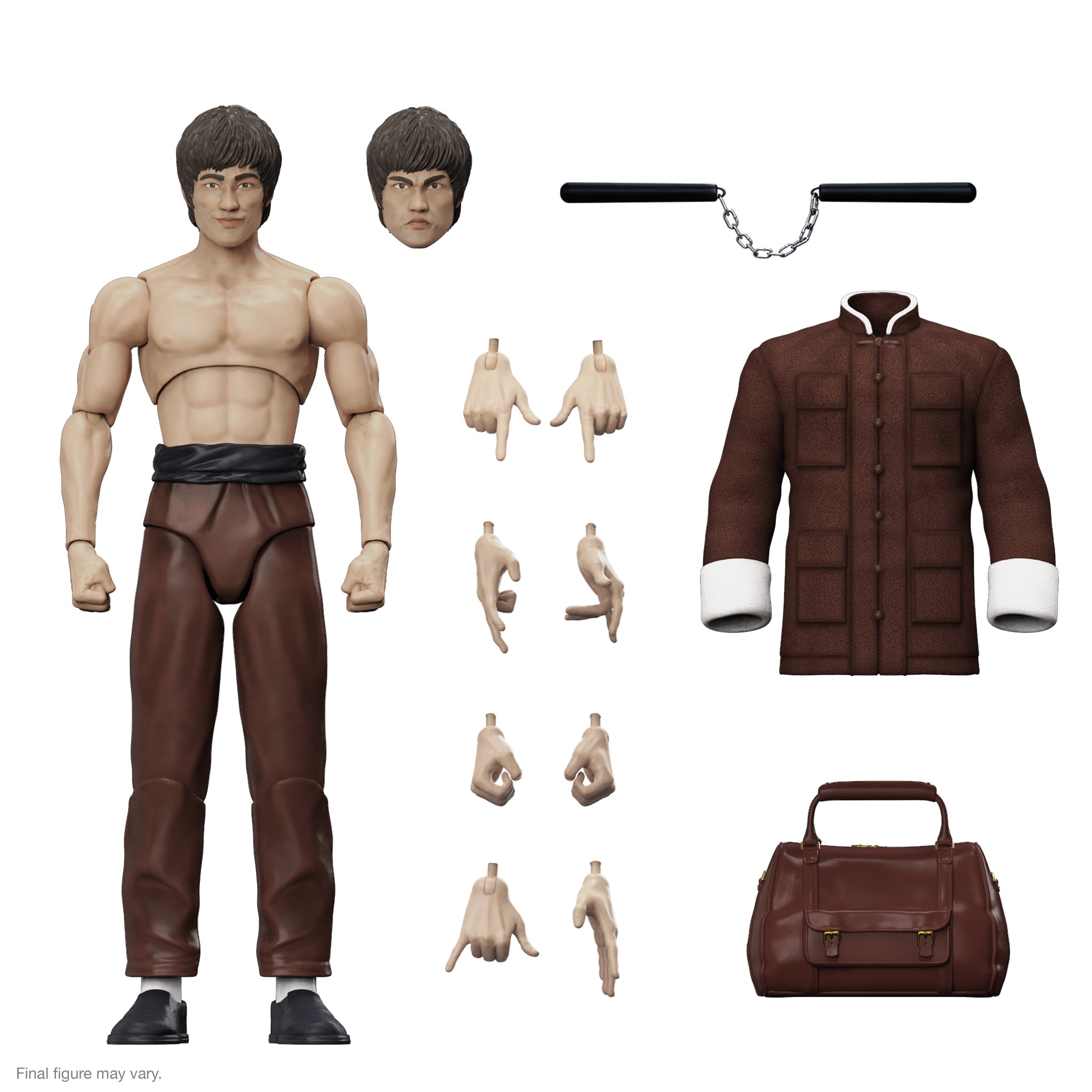 Super7 Bruce Lee The Contender Ultimates! Action Figure - Collectible Martial Arts Movie Memorabilia for Display & Gifts