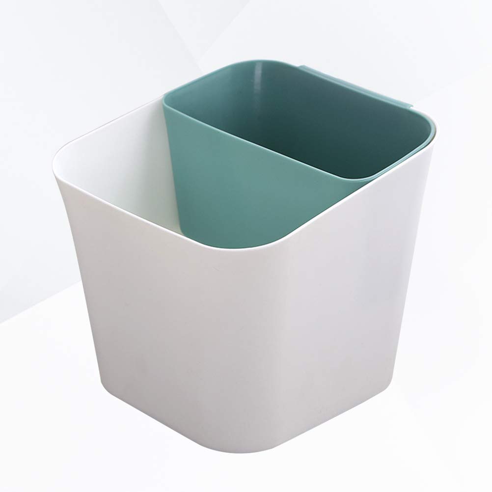 Eco-Friendly Green Waste Bin - Stylish Trash Can for Home, Office & Kitchen | Durable Garbage Pail with Lid, Perfect for Recycling, Bathroom & Household Waste Disposal
