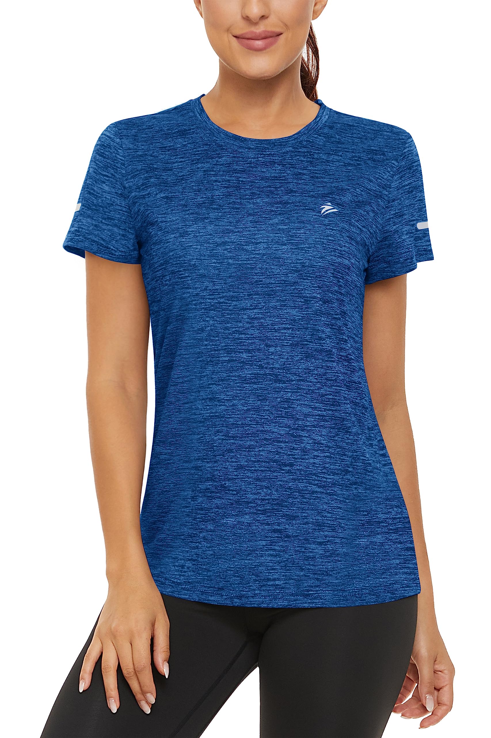 TACVASEN Women's Quick Dry Athletic T-Shirt - Short Sleeve Moisture Wicking Hiking & Running Top - Breathable Crew Neck Workout Shirt for Fitness, Yoga, and Outdoor Activities