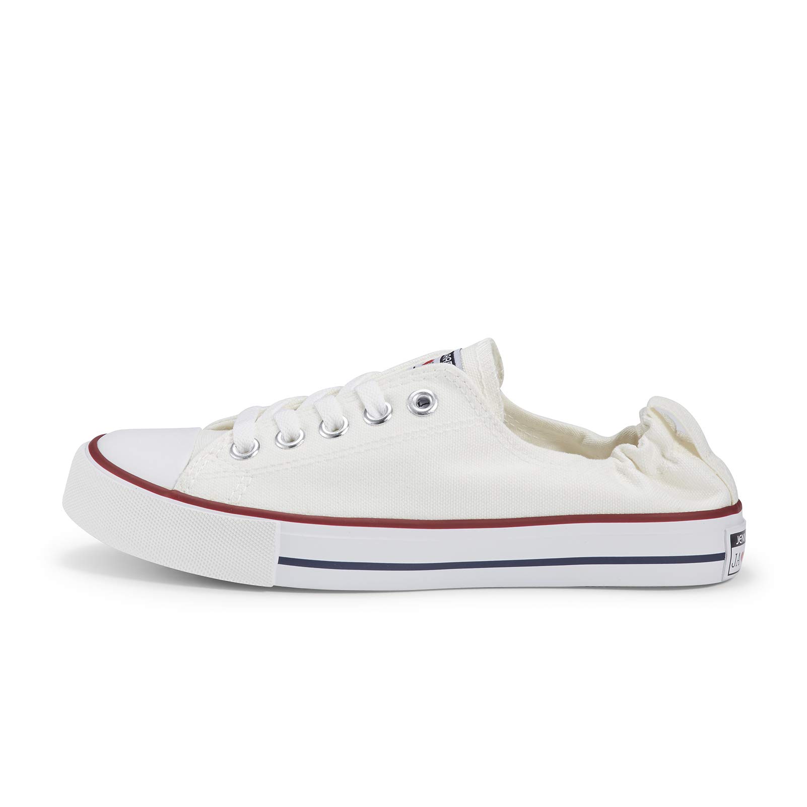 **JENN ARDOR Women's Slip-On Canvas Sneakers - Comfortable Low Top Casual Walking Shoes for Everyday Wear, Travel & Errands**