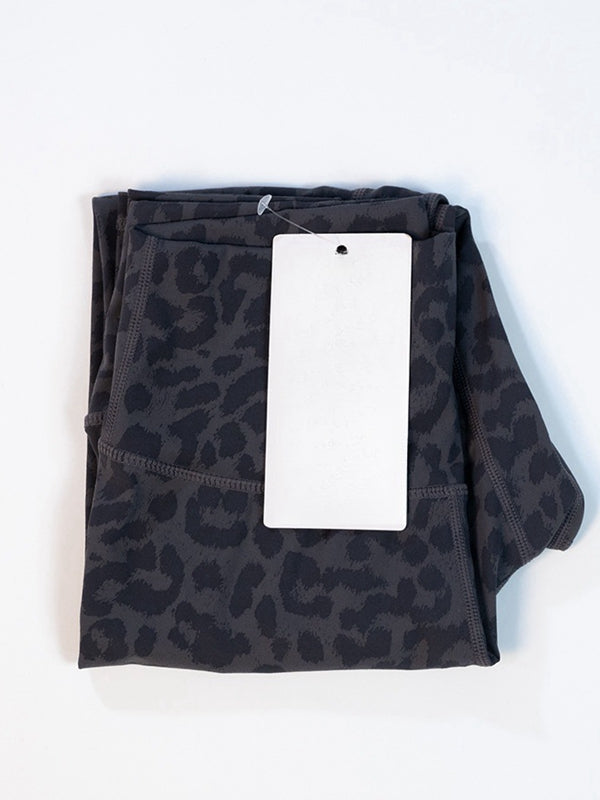 ZASUWA Women's Sexy Leopard Print High Waisted Tummy Control Yoga Pants - Perfect for Workout, Gym, Running & Casual Wear