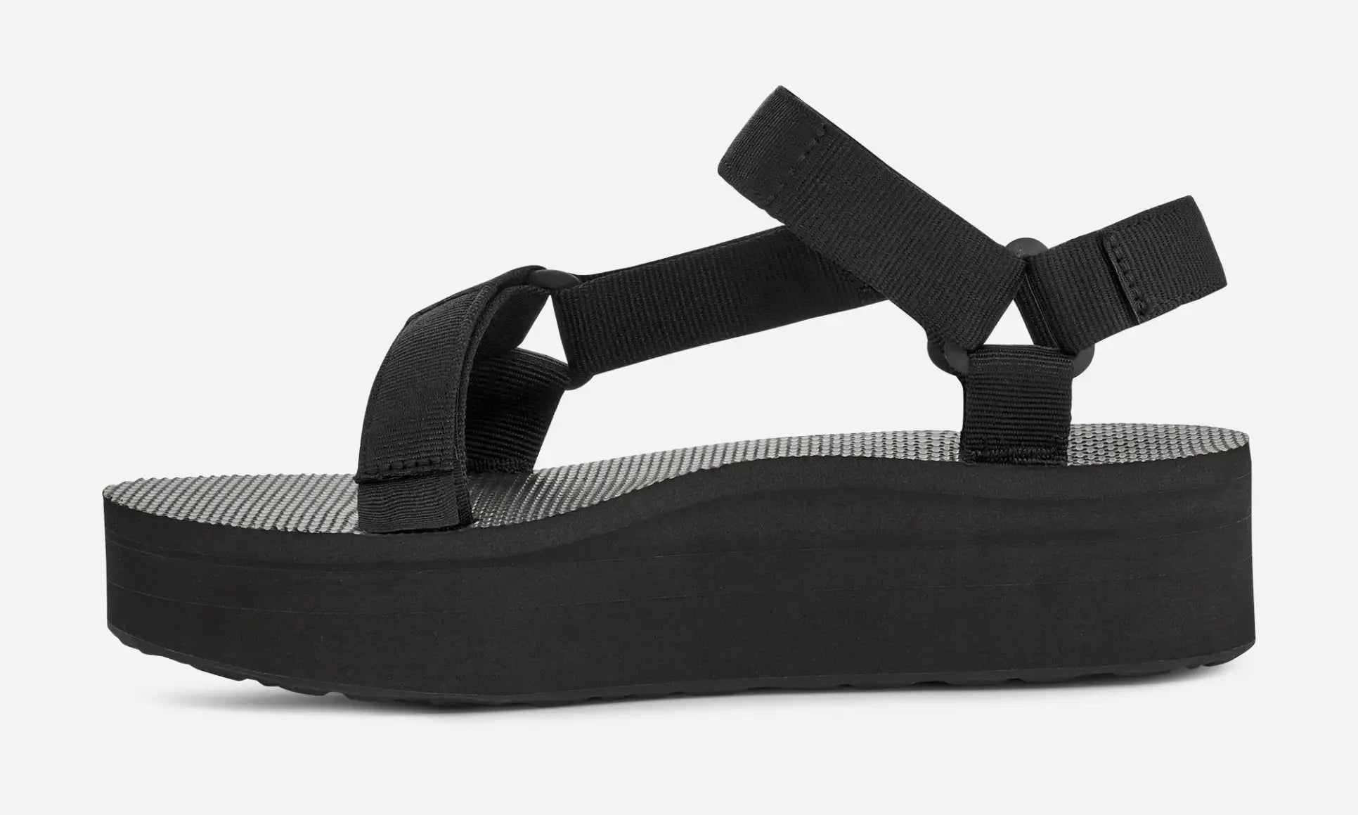 Teva Flatform Universal Black Sandals for Women - Comfortable Platform Sandals with Adjustable Straps | Perfect for Beach, Hiking & Summer Outdoor Activities