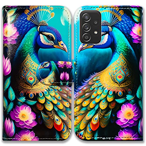 Colorful Peacock Mandala Flowers