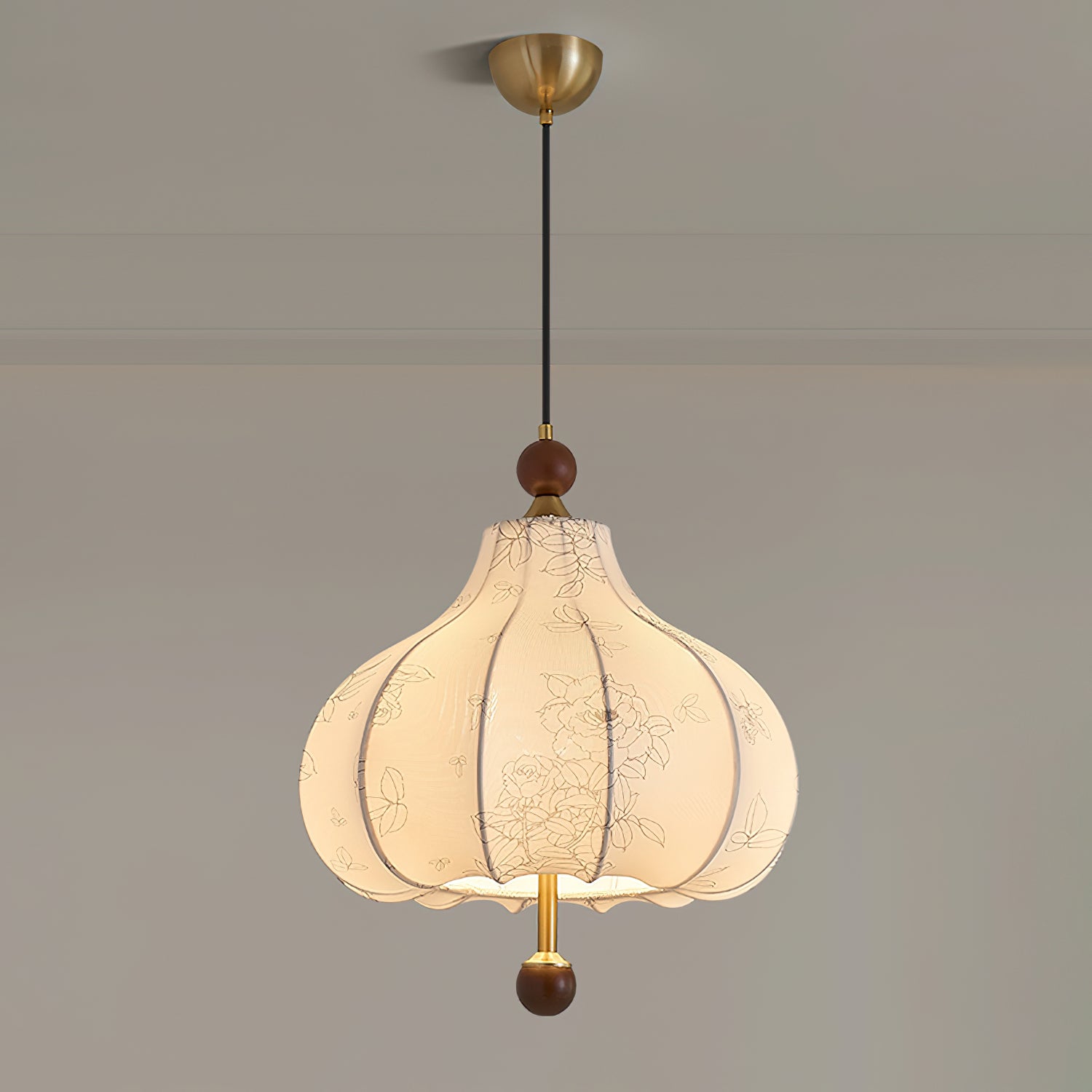Stylish Chestnut Bloom Pendant Lamp - Modern Hanging Light Fixture for Dining Room, Kitchen Island & Bedroom Decor