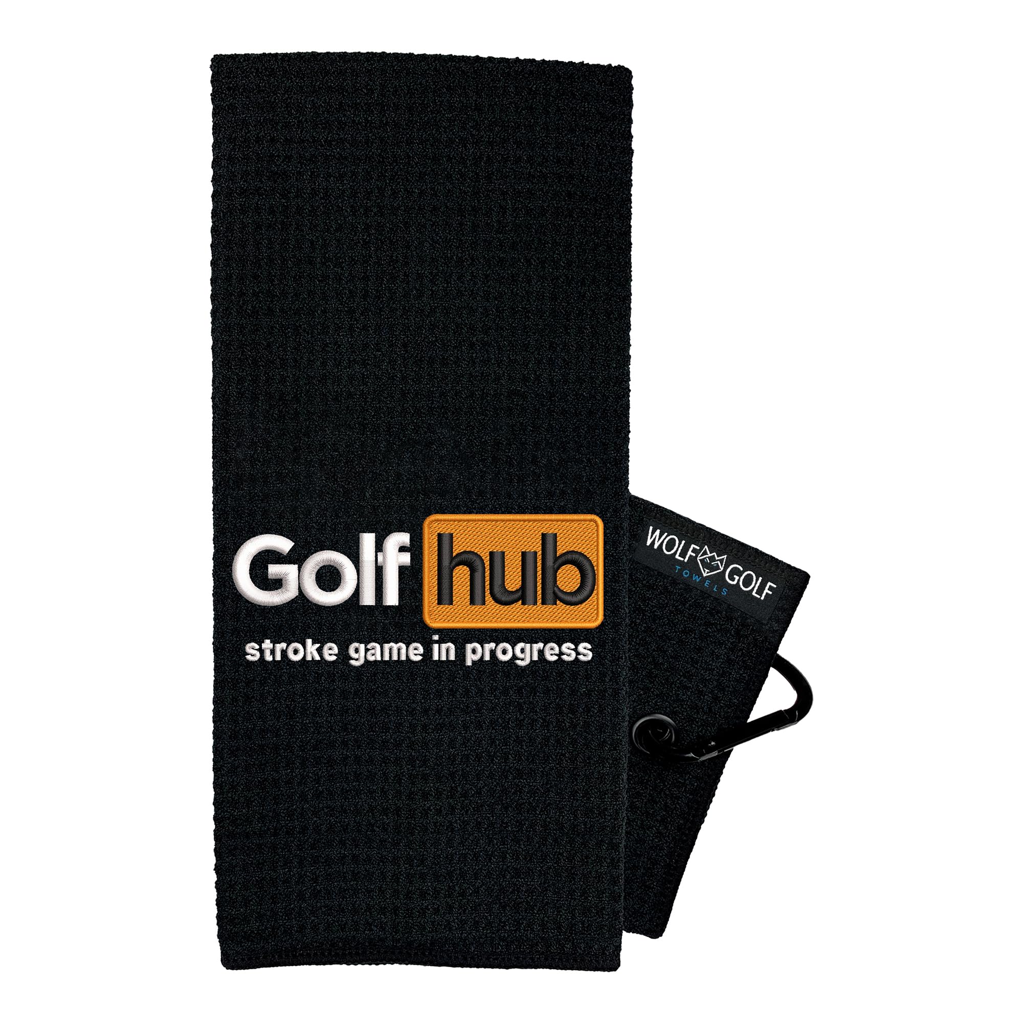 Premium Wolf Golf Towels - High-Quality Embroidered Golf Accessories for Men - Funny & Unique Golf Gifts - Perfect for Course, Practice & Tournaments