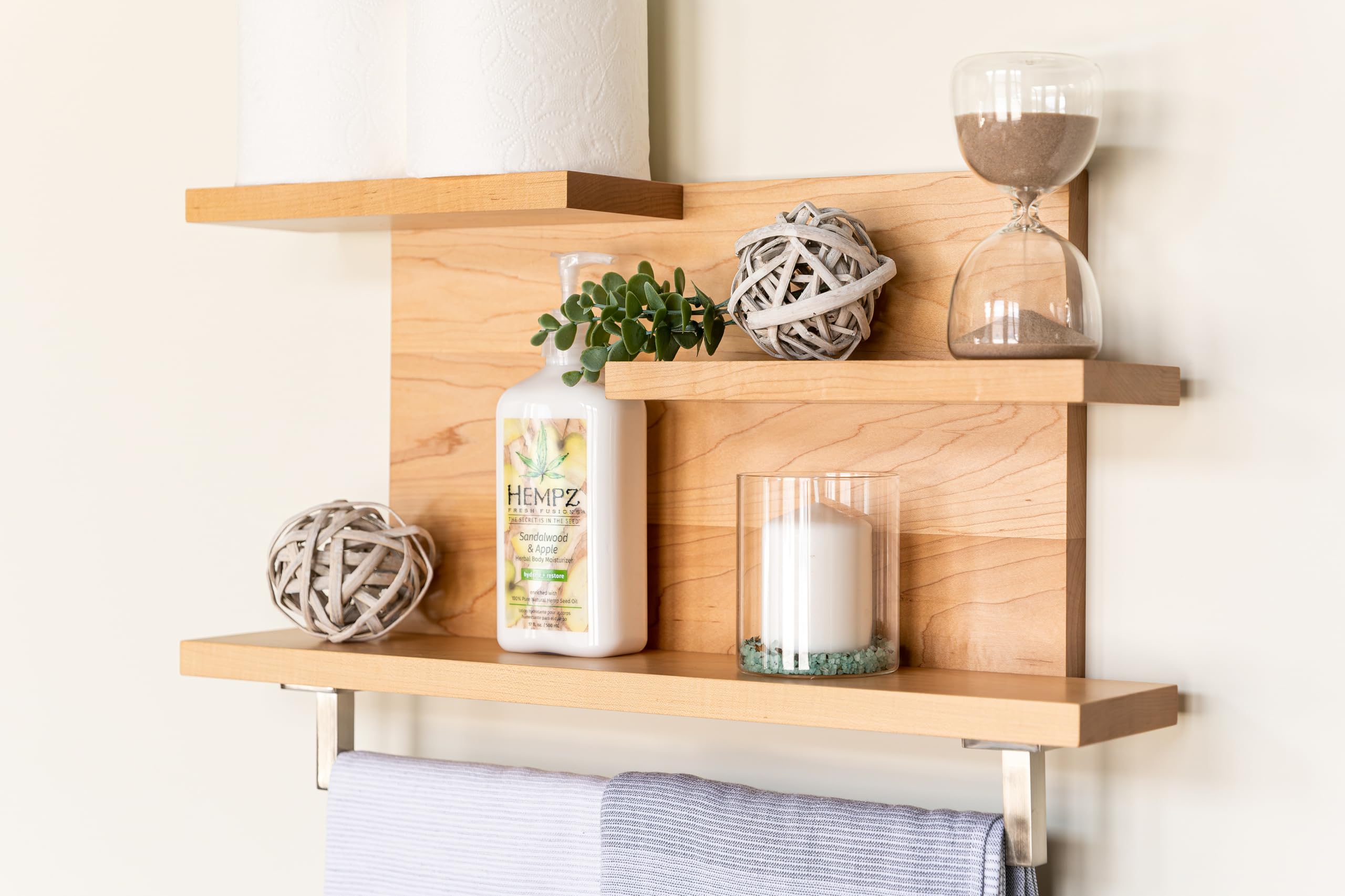 Straga Rustic Wall Mounted Bathroom Shelves - 23