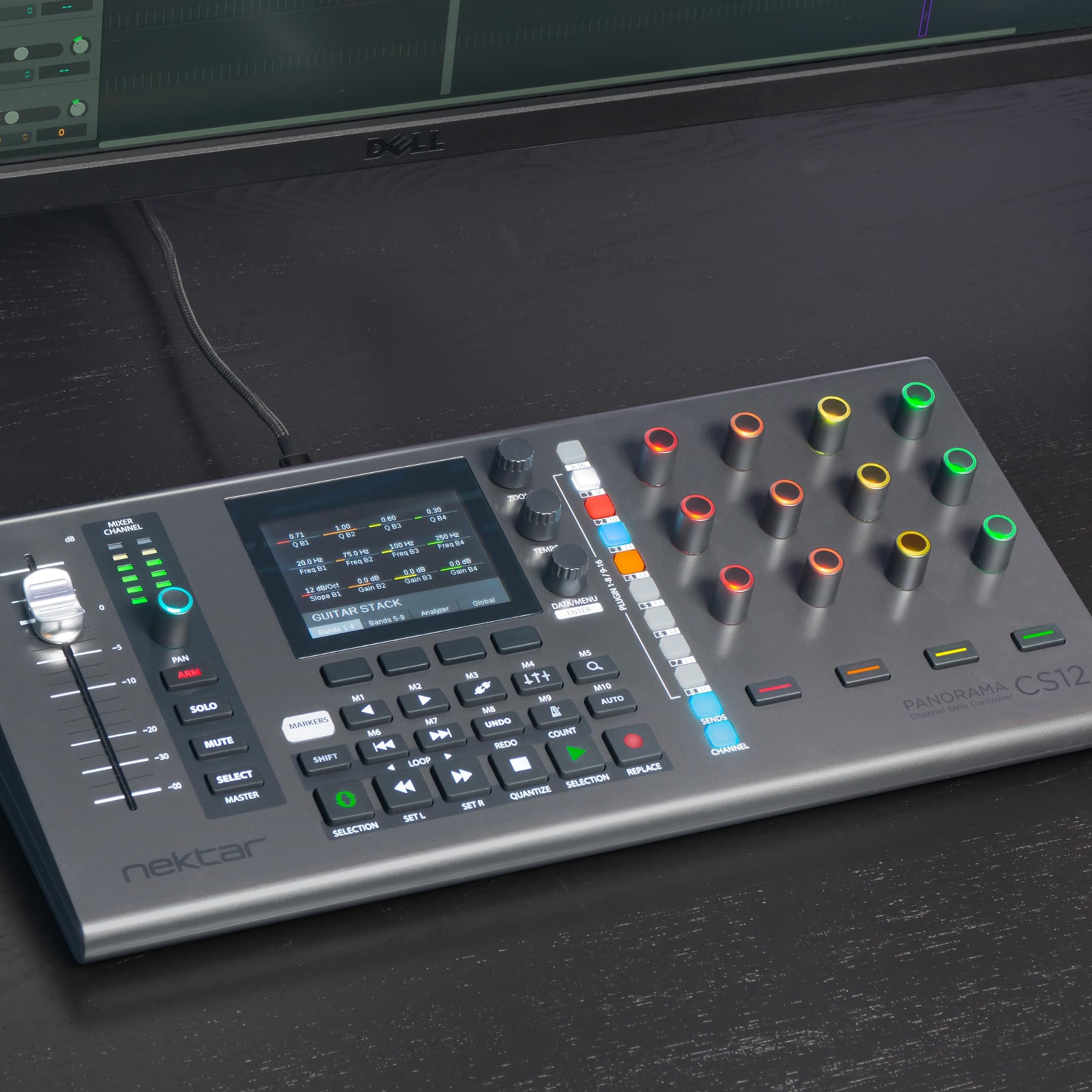 Nektar Panorama CS12 Channel Strip Controller - Premium DAW Control for Music Production & Studio Recording | Perfect for Home Studios & Professional Audio Editing