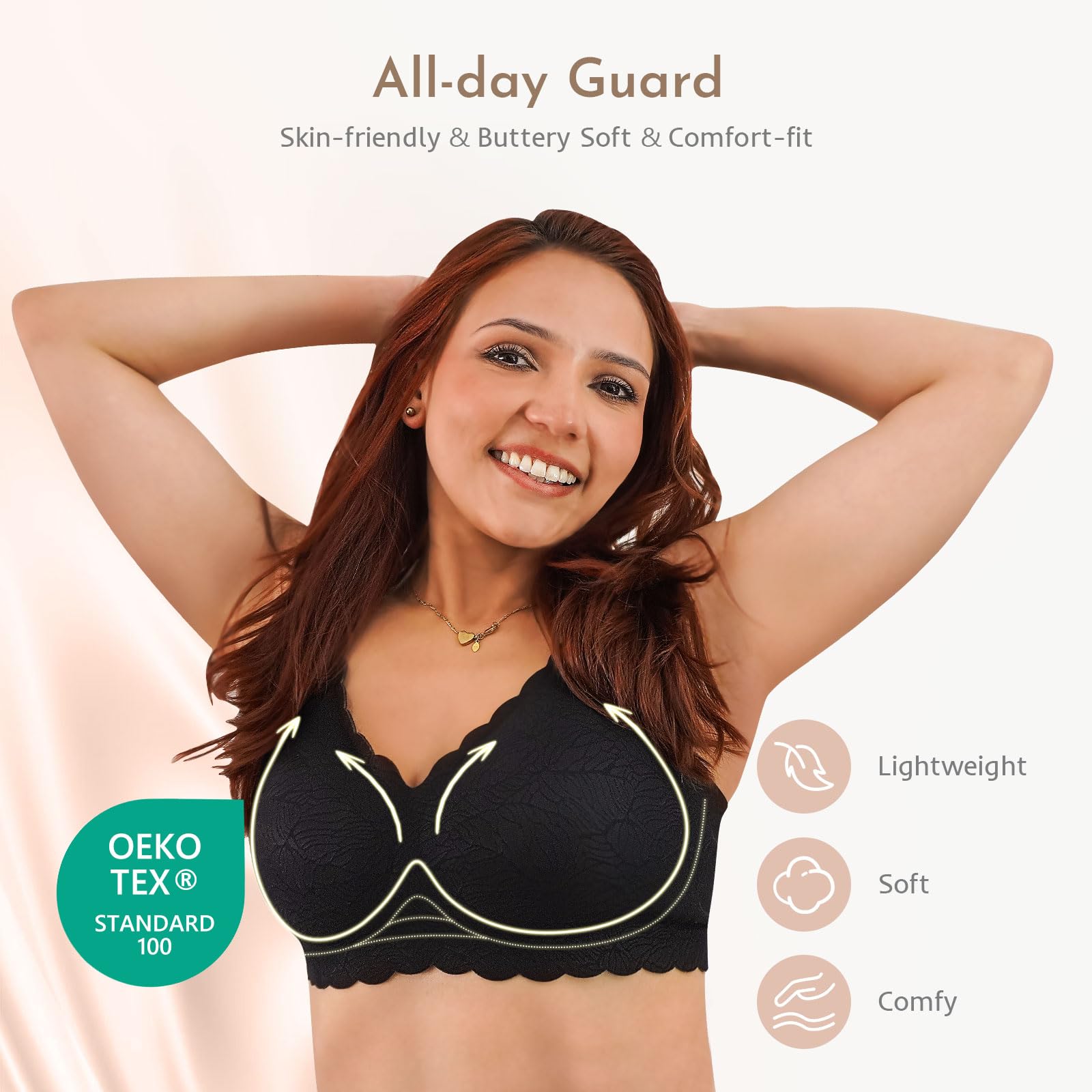 Best Nursing Bras for Breastfeeding Moms - Seamless Ultra Comfort Maternity Bra with Natural Shape Support - Perfect for Pregnancy & Postpartum Use at Home or Work