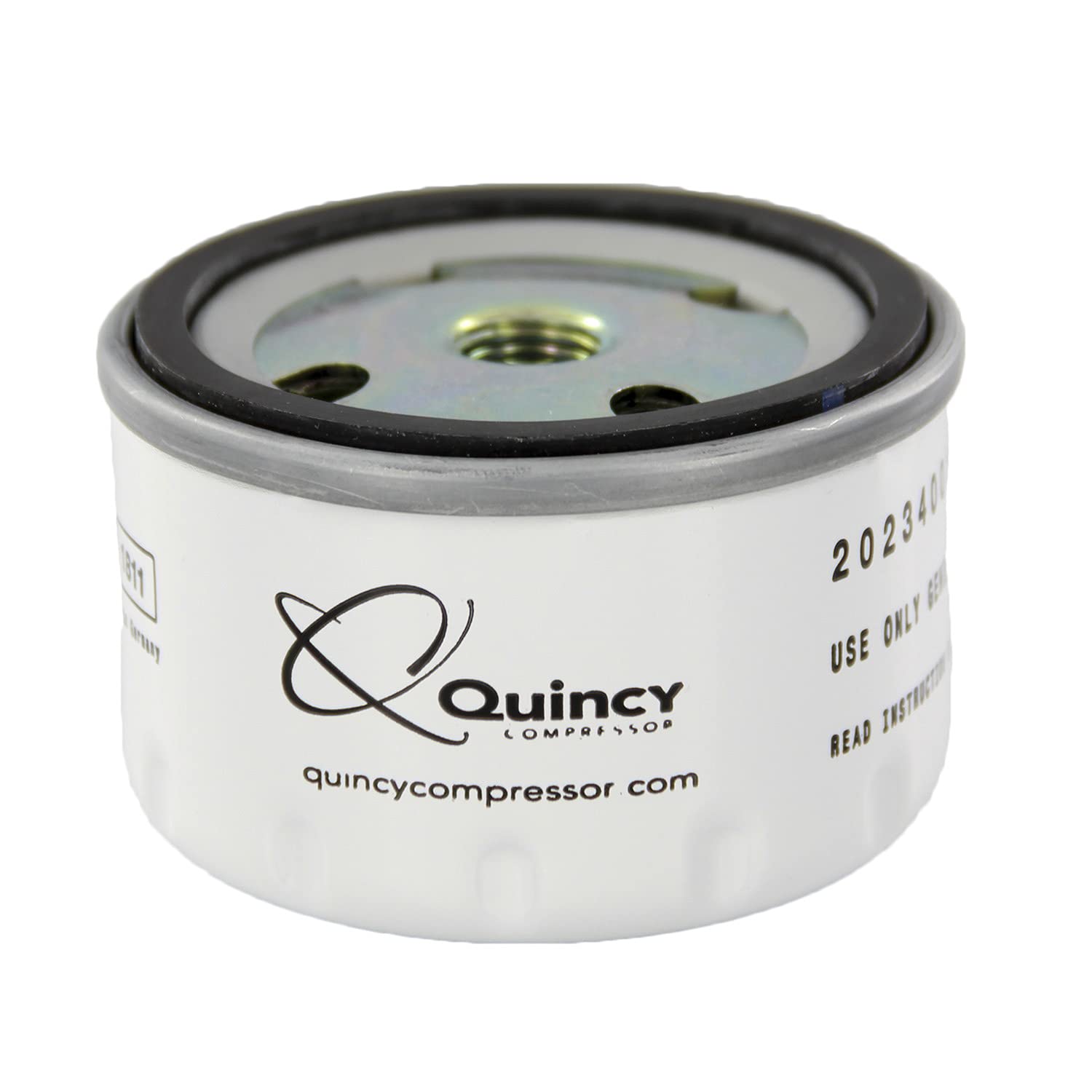 Quincy OEM 2023400100 Spin-On Oil Filter - Genuine Replacement Part for Air Compressor Lubrication System | Compatible with Industrial & Commercial Compressed Air Equipment | Perfect for Manufacturing Plants, Auto Shops & HVAC Systems