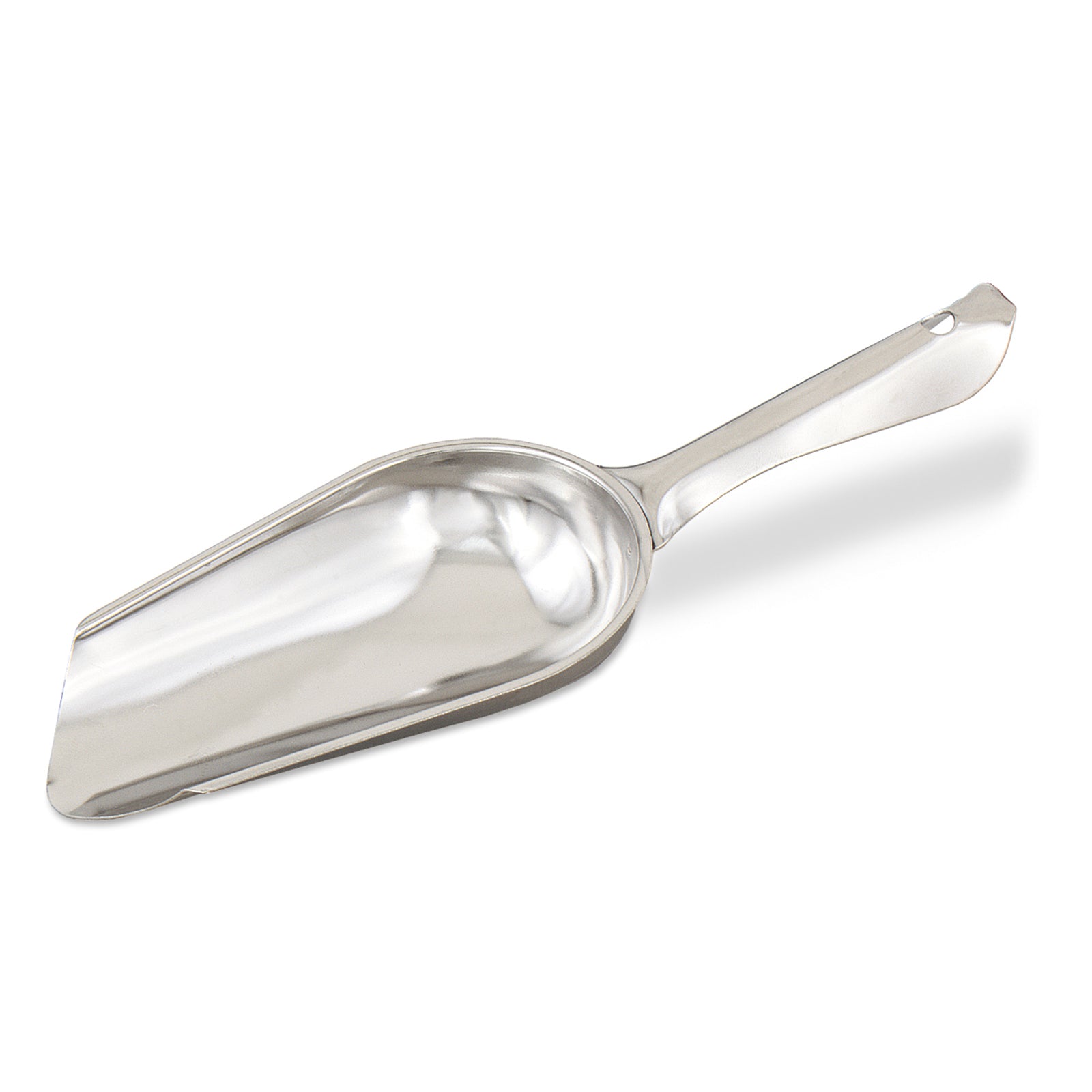 Stainless Steel Ice Scoop 3 Oz - Durable Bar & Kitchen Tool for Cocktails, Smoothies, and Ice Cream Serving