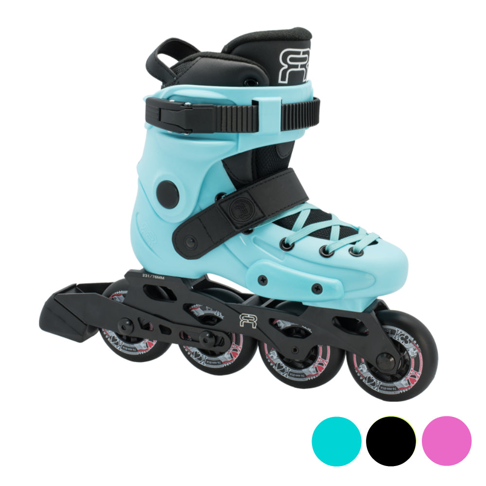 FR FRJ Junior Adjustable Inline Skates for Kids - Sizes 2-13, 4 Wheel Roller Skates with Light Up Wheels - Perfect for Outdoor Play, Birthday Gifts & Roller Skating Rinks