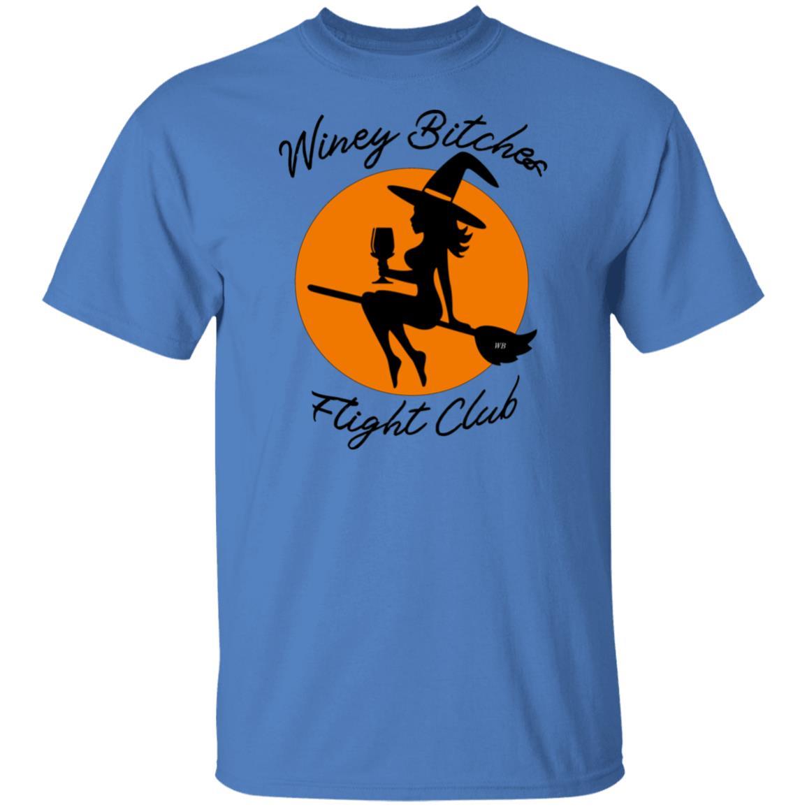 WineyBitches.Co Ultra Soft Cotton T-Shirt - Winey Bitches Flight Club Graphic Tee for Women | Perfect for Casual Wear, Girls Night Out & Wine Tasting Events