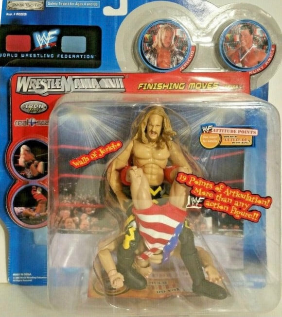 WWF Jakks Pacific Finishing Moves Series 1 Action Figure - Chris Jericho & Kurt Angle 