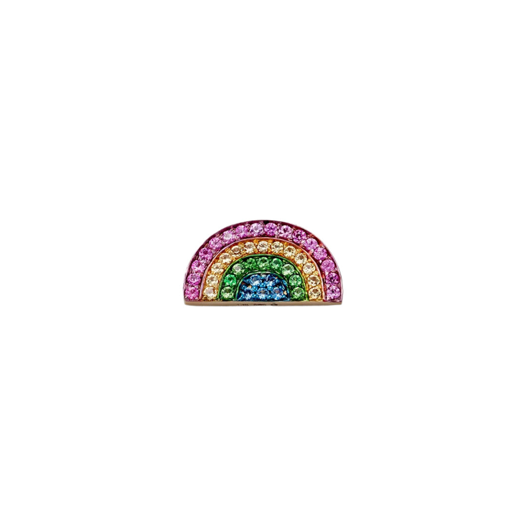 Genuine Sapphire Rainbow Charm Pendant - Elegant Jewelry for Women & Girls | Perfect for Gifts, Parties & Special Occasions
