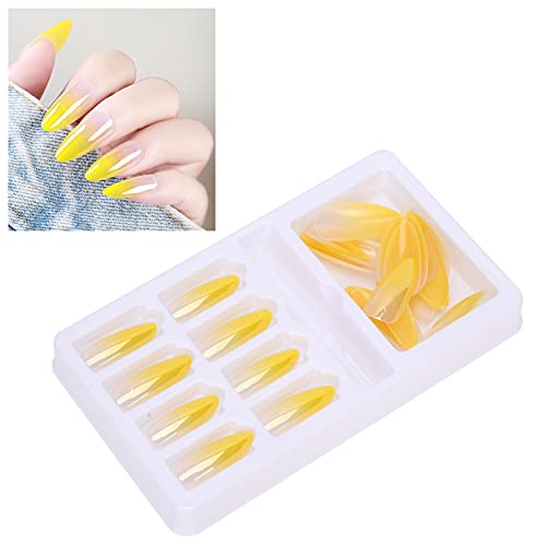 24PCS Extra Long Matte False Nails Kit with Nail Glue, Nail Files & Wooden Sticks - DIY Press On Nails for Women & Girls (Gradient 04) | Perfect for Parties, Weddings, Date Nights & Special Occasions