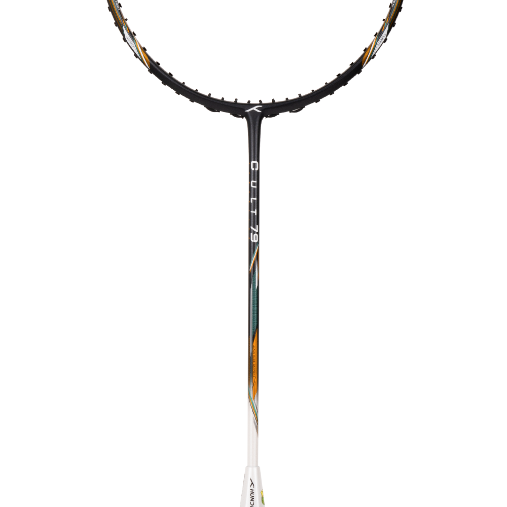 HNDRD Cult 79 Professional Badminton Racket - Pre-Strung Carbon Fiber Shuttlecock Racket for Adults & Teens - Perfect for Tournaments, Training & Backyard Games
