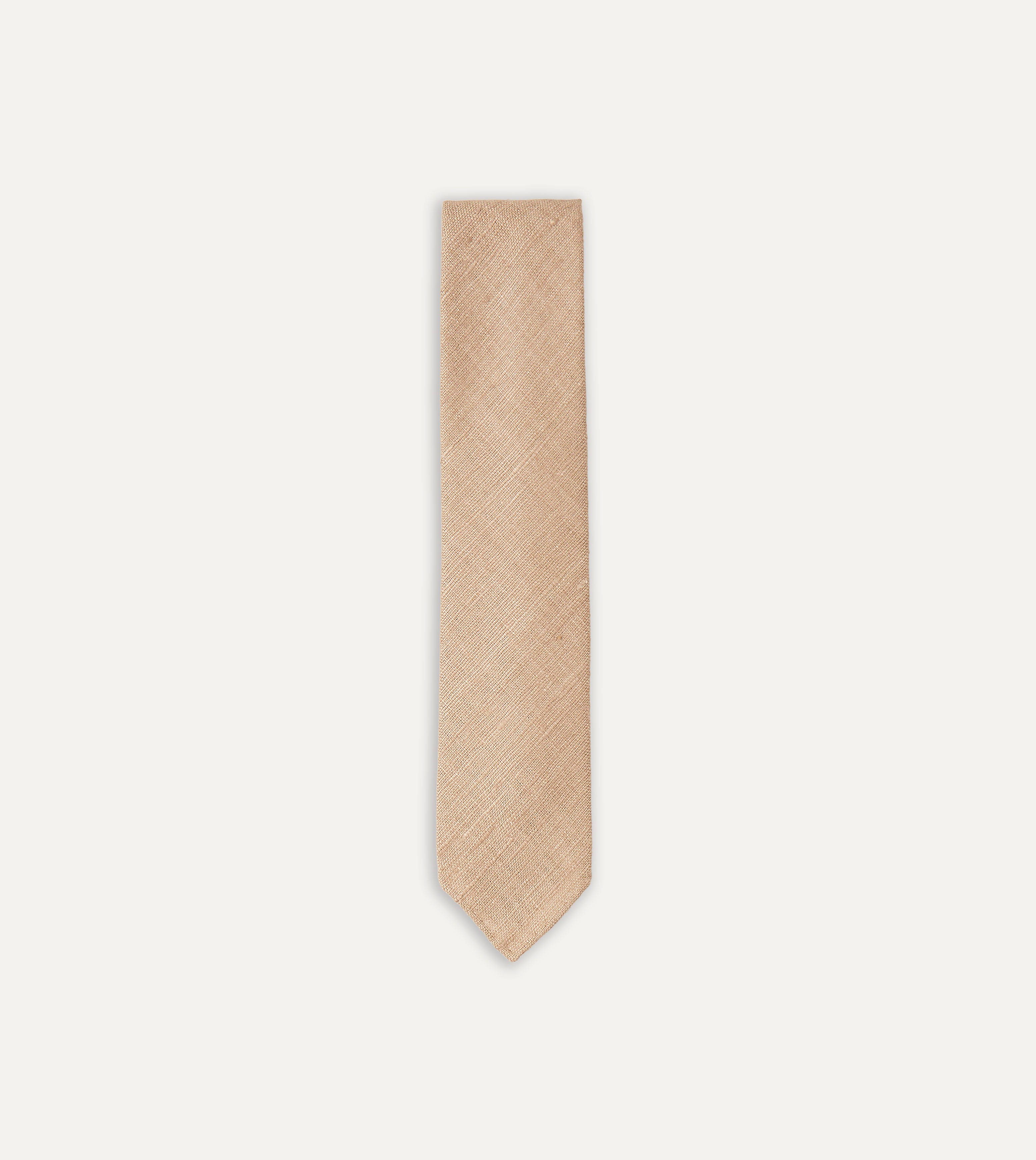 Handmade Sand Tussah Silk Tie for Men - Luxury Natural Silk Necktie for Business, Weddings & Formal Occasions