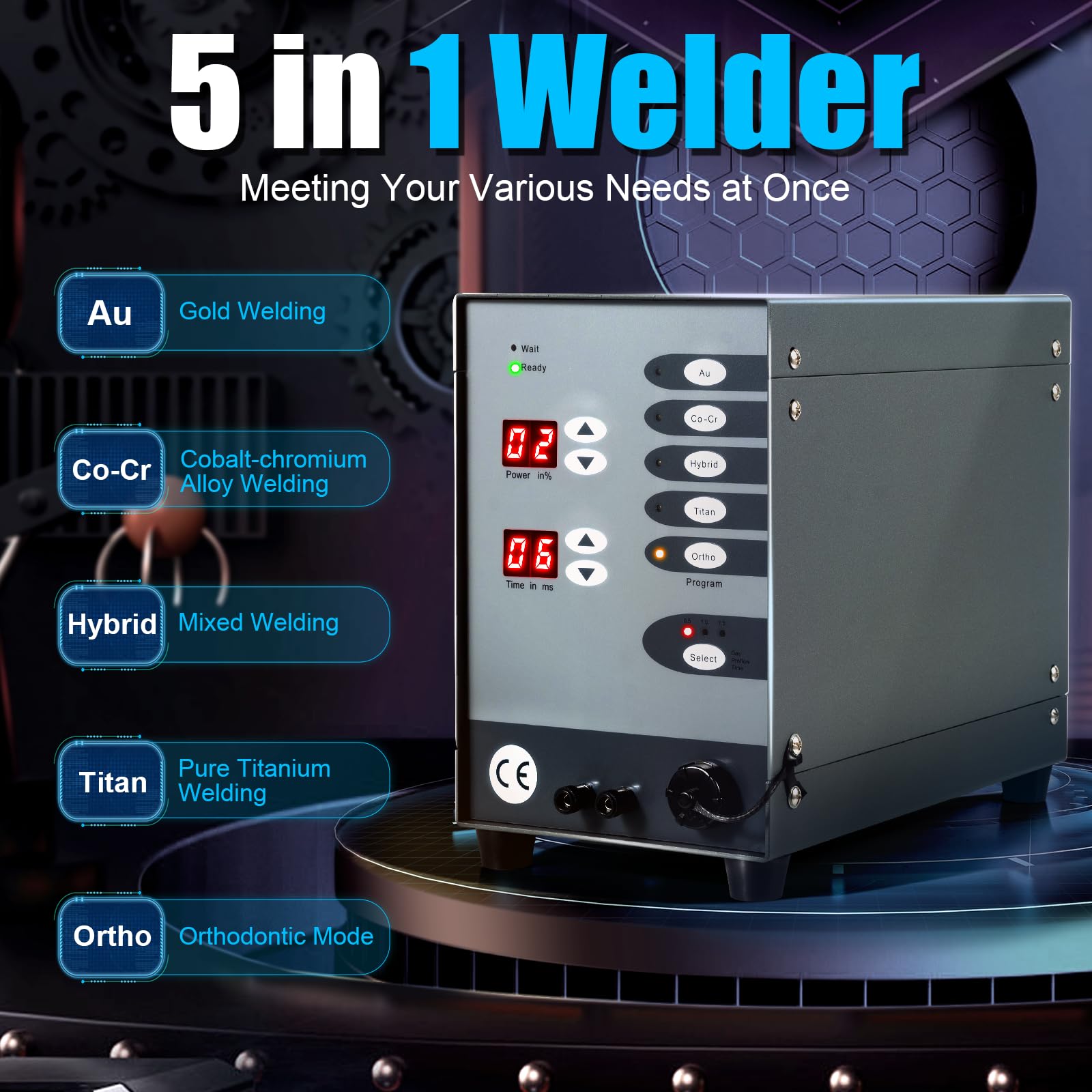 Professional 110V Automatic Jewelry Spot Welder Machine - Argon Arc Welding Kit for Permanent Jewelry Repair, Gold & Silver Welding | Ideal for Jewelry Making, Repair Shops & Hardware Workpiece Welding