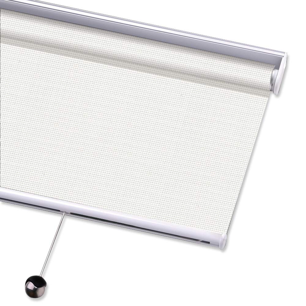 Premium Cordless Solar Window Shades - Light Filtering UV Protection, Flame Retardant & Waterproof Roller Blinds - Custom Made 26