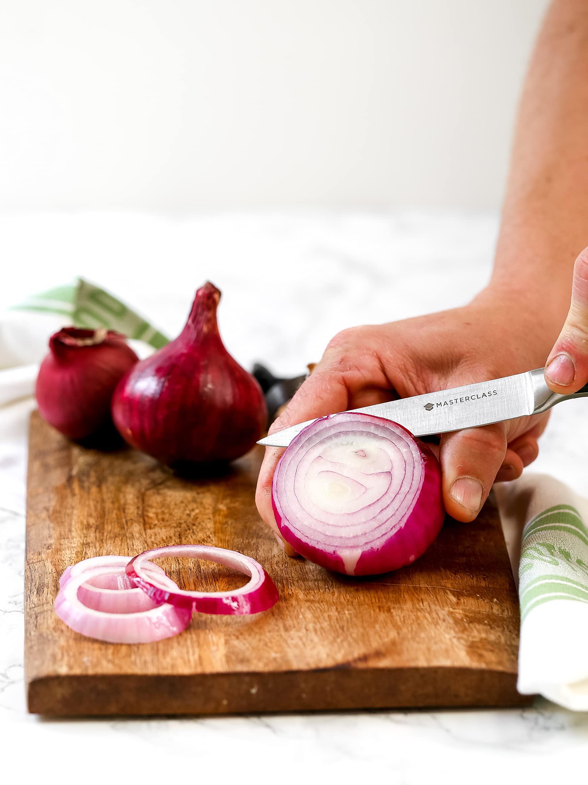 MasterClass All-Purpose Small Kitchen Knife with EdgeKeeper Sharpener Sheath - 4.3