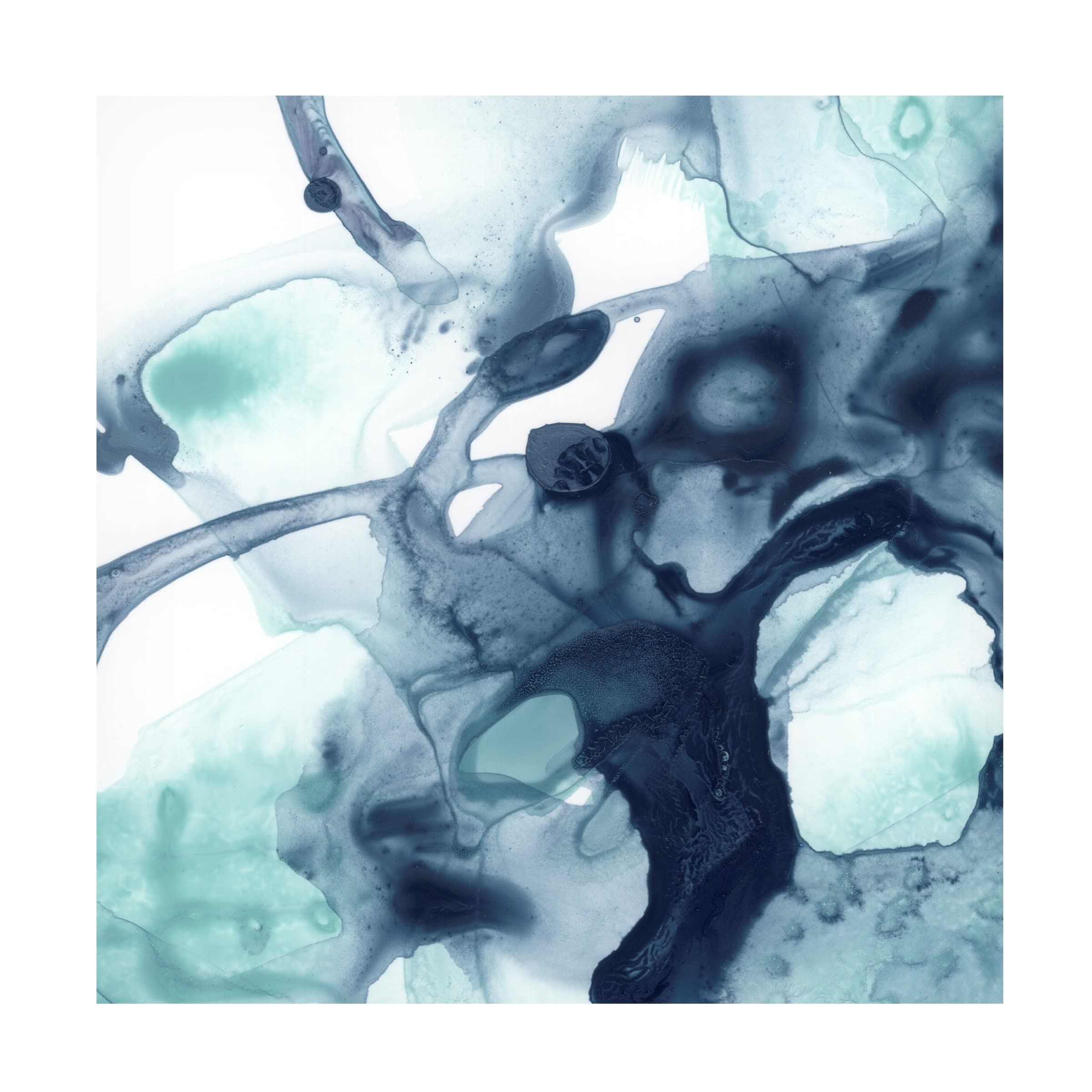 Trademark Fine Art 'Blue Cavern IV' Canvas Wall Art by June Erica Vess - Stunning Ocean-Themed Painting for Living Room, Bedroom & Office Decor