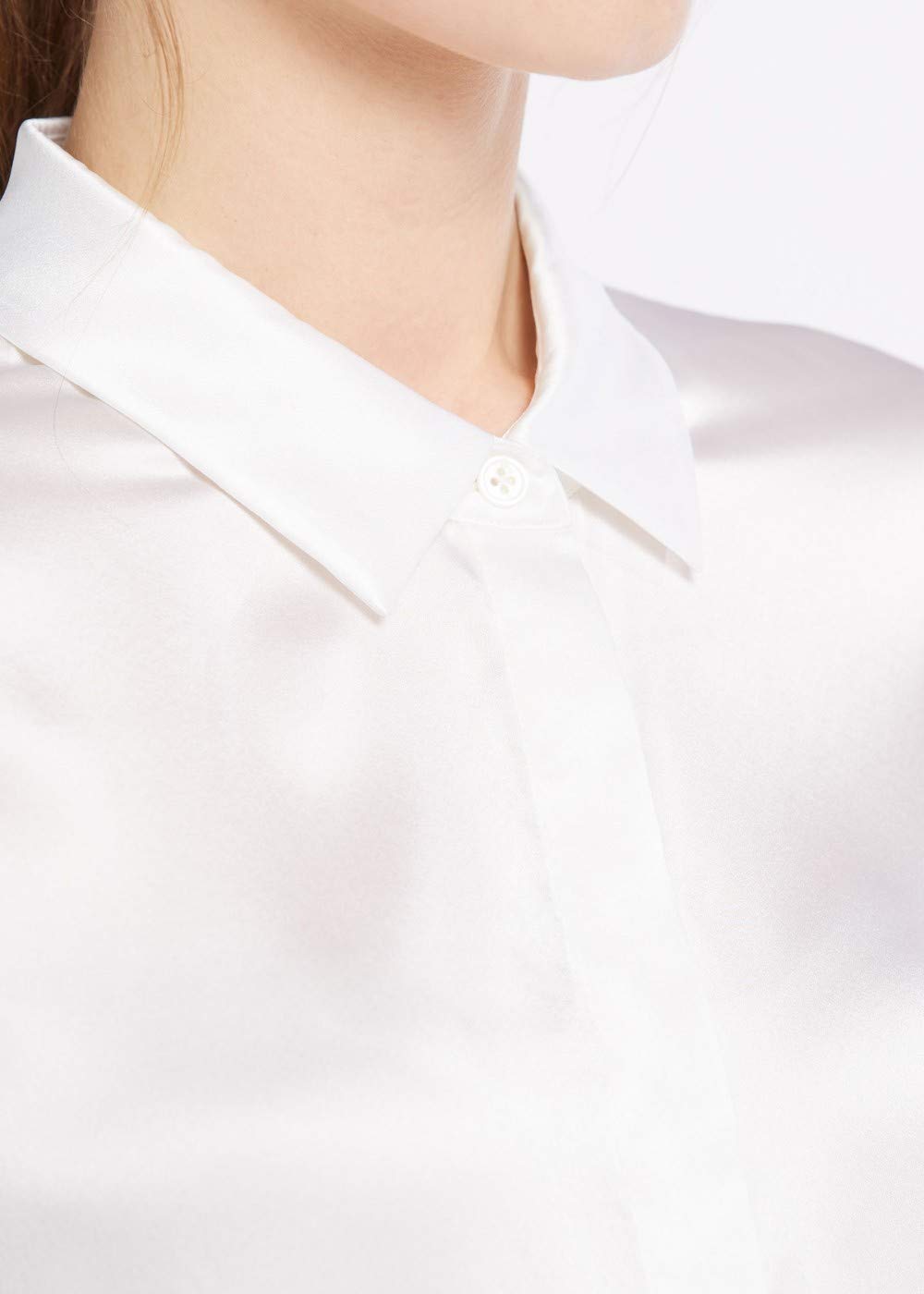 LilySilk 100% Pure Silk Blouse for Women - Long Sleeve Soft & Smooth Silk Top for Work, Party & Special Occasions | Elegant & Comfortable Silk Shirt for Office, Date Night & Formal Events