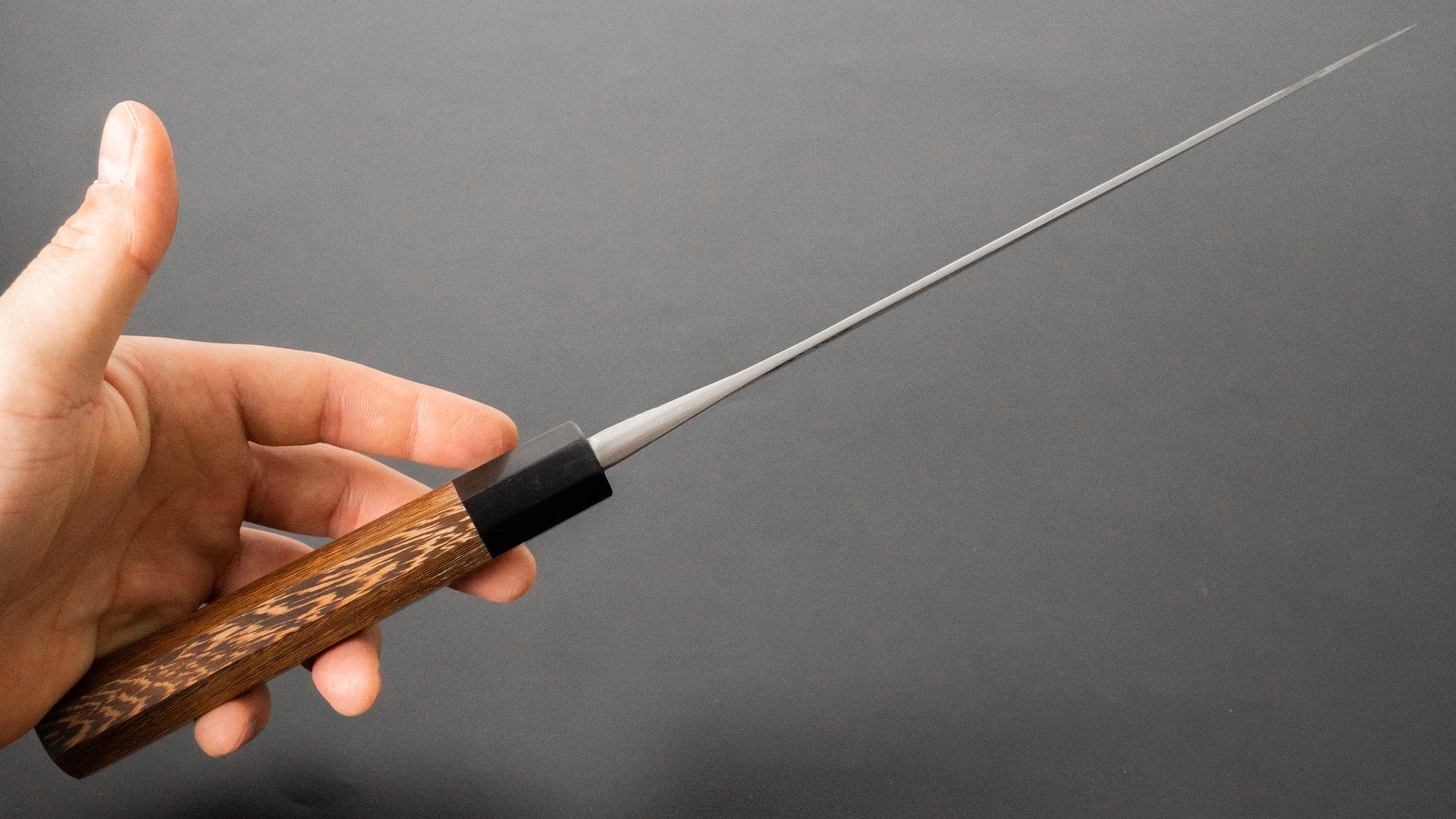 Premium Jiro Tsuchime Sujihiki 210mm Japanese Slicing Knife with Taihei Tagayasan Handle (#419) - Perfect for Sushi, Sashimi & Meat Carving